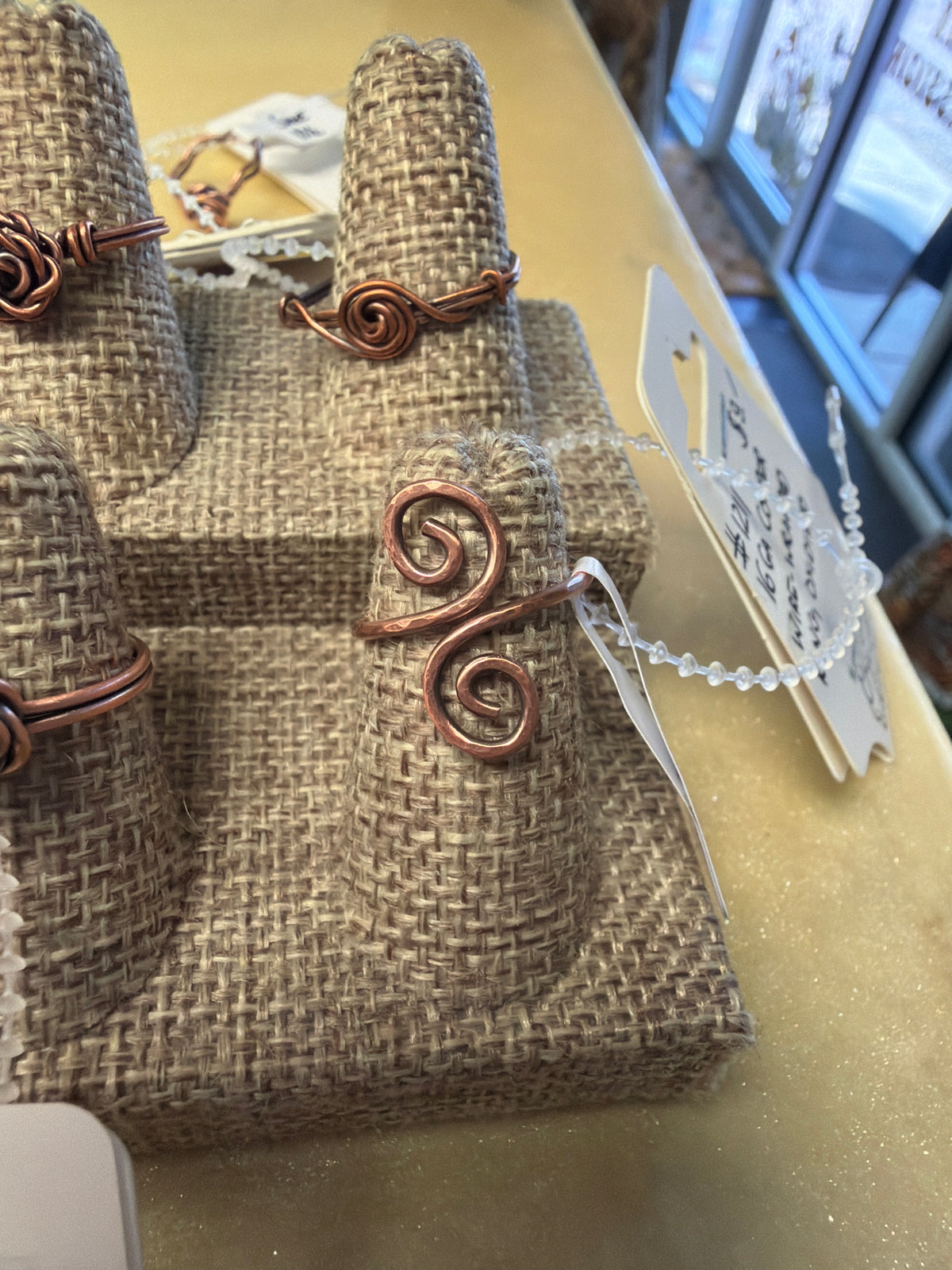 Mel’s Tangled Willow Copper Wire Rings