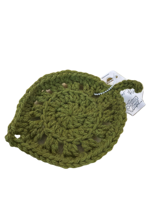 Crochet/knit leaf coaster