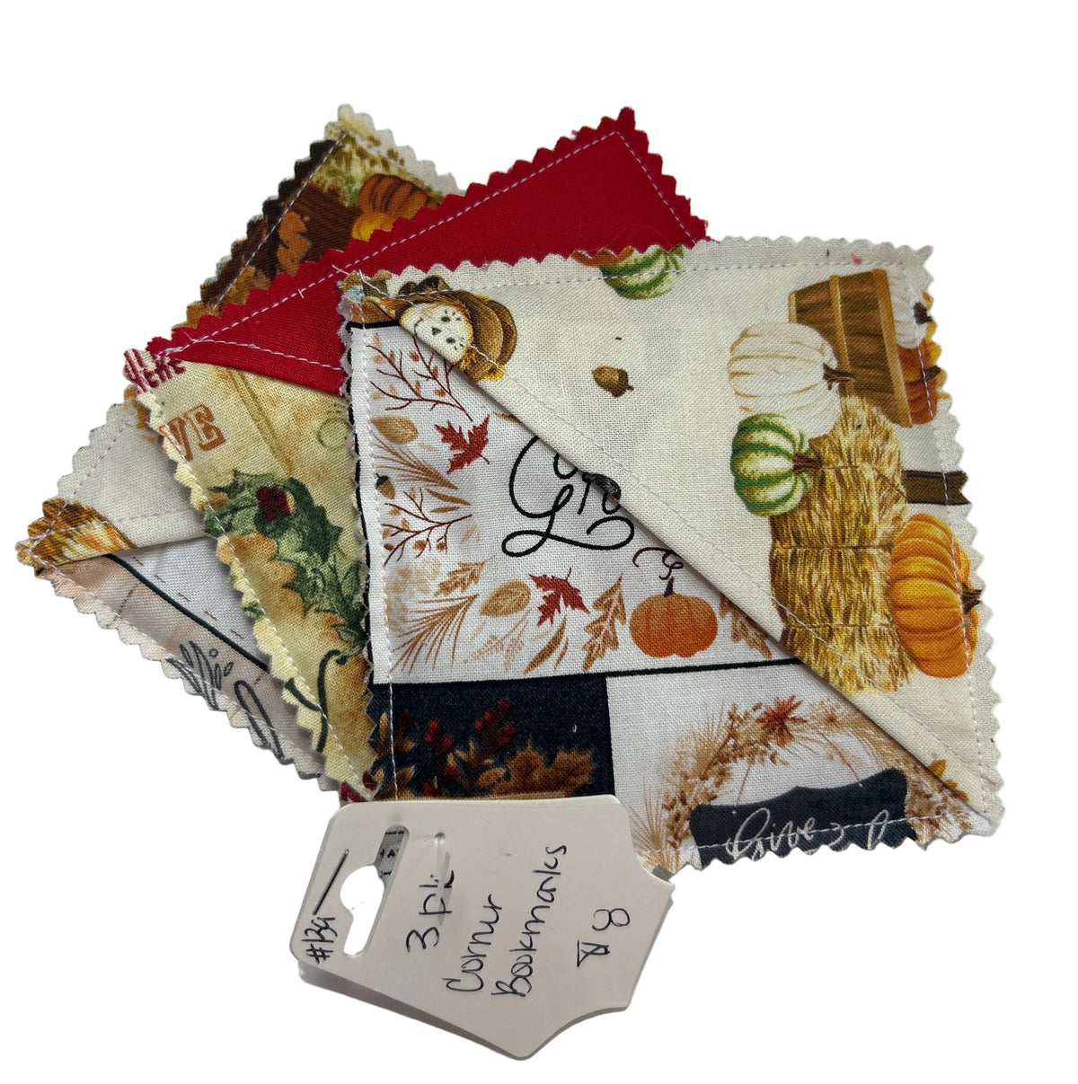 3pk Corner Bookmarks Handmade by Granny’s Hands