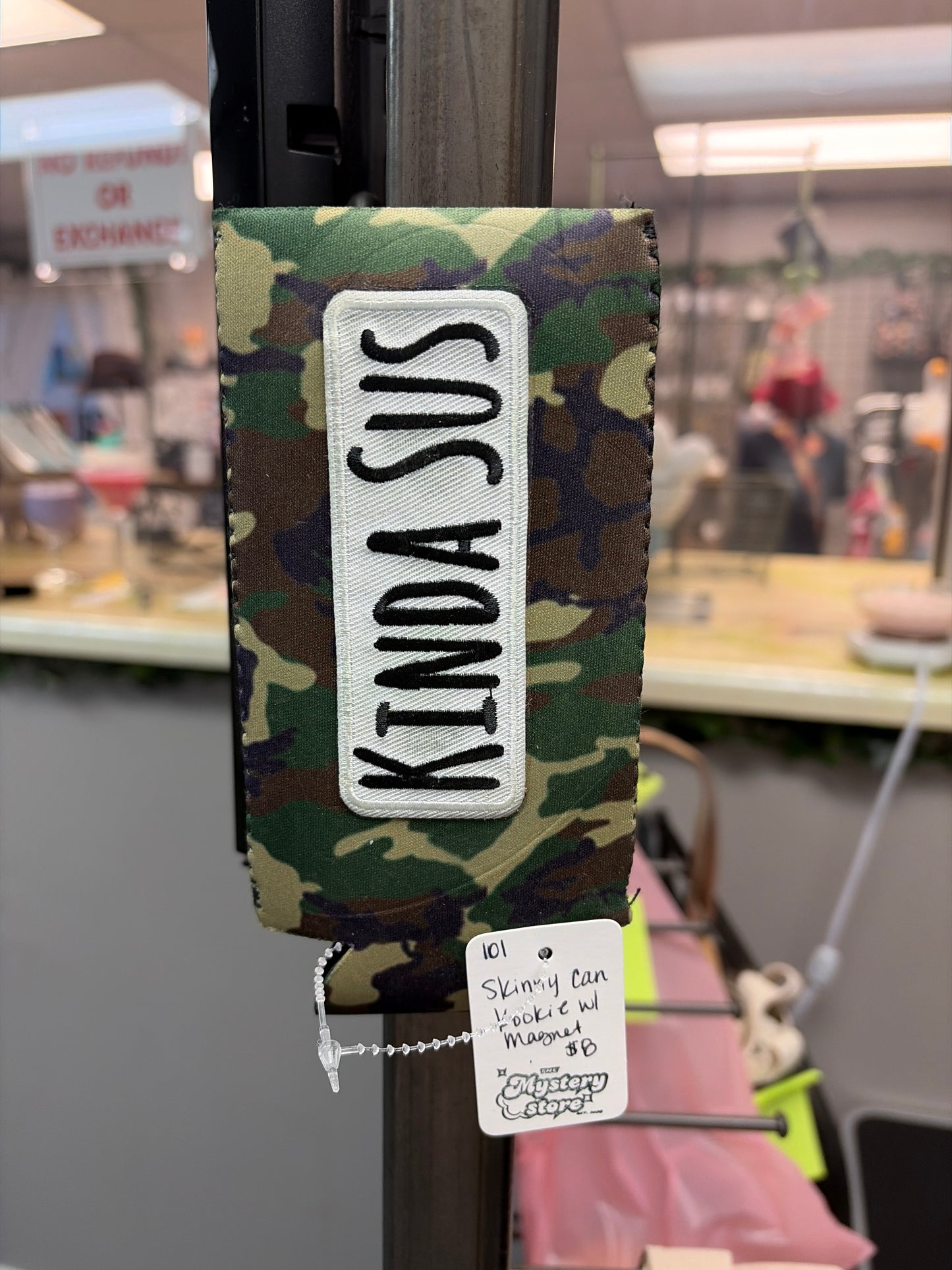 Skinny can Koozie with magnet