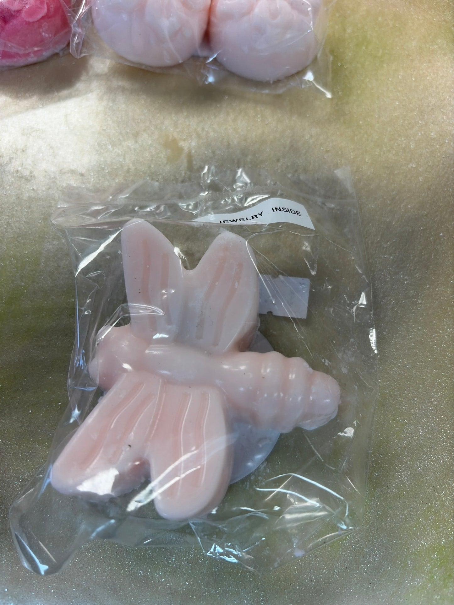 Soy wax melts with surprise jewelry inside