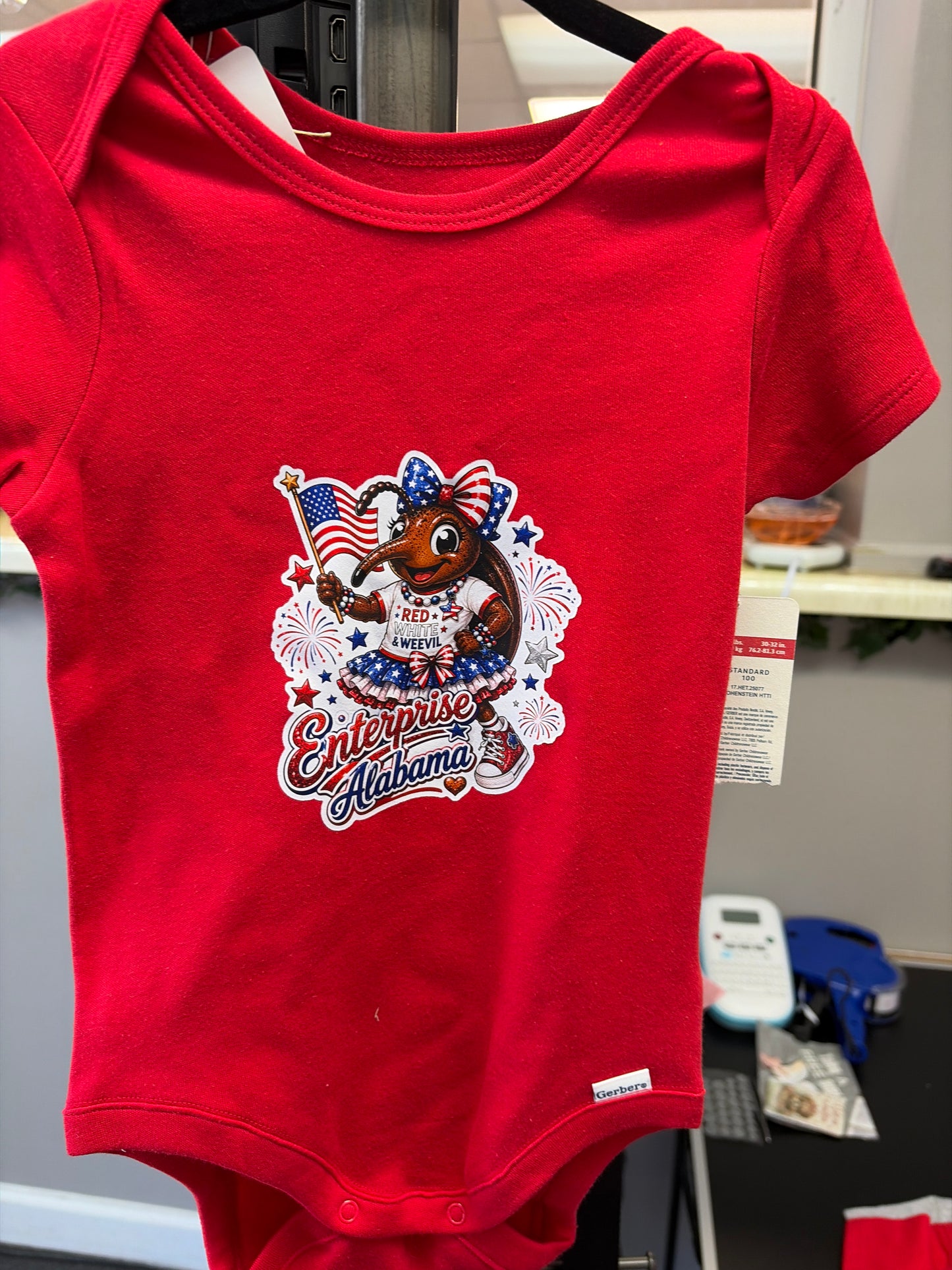 Kids patriotic weevil T-shirt