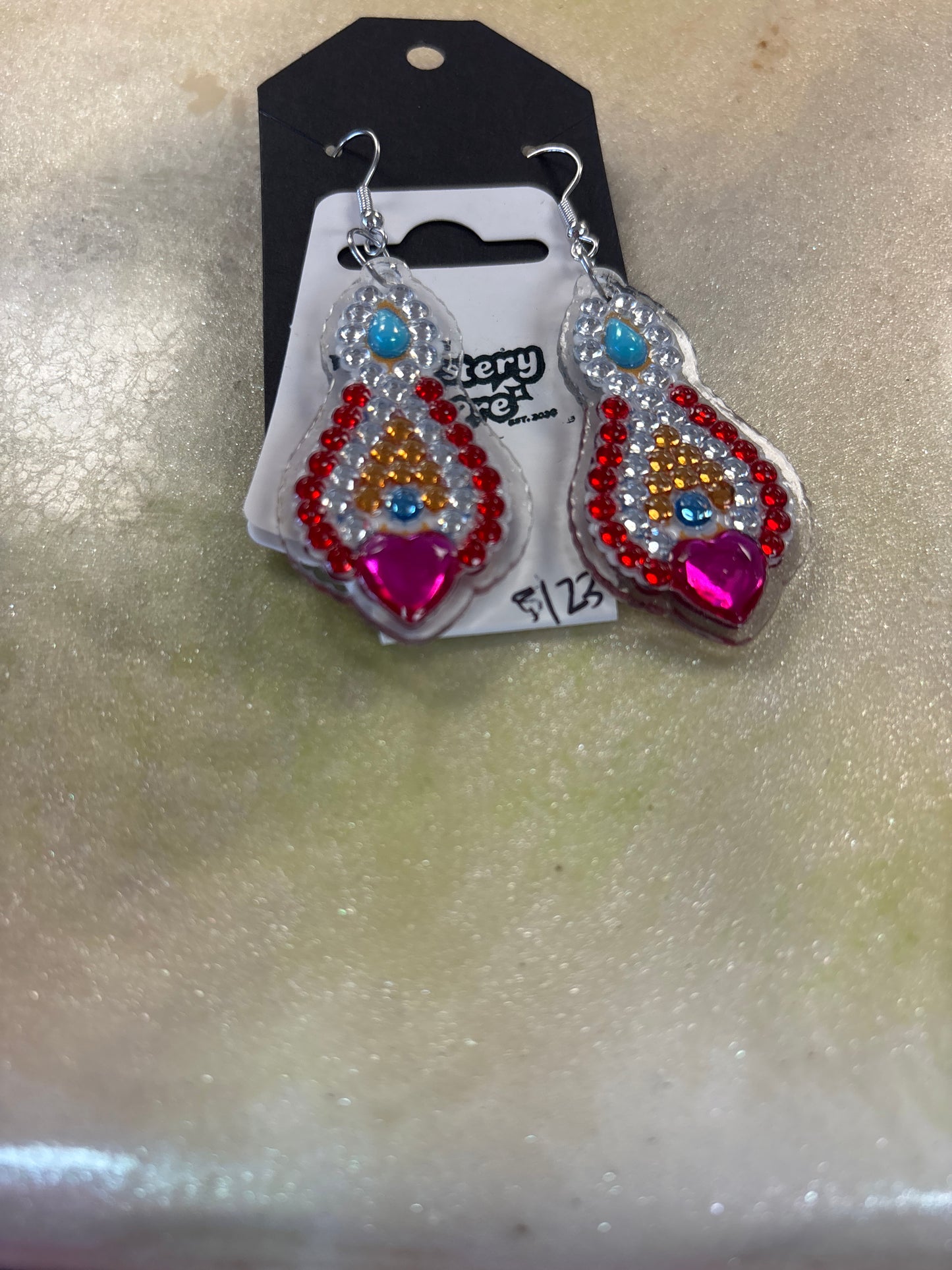 Diamond art earrings