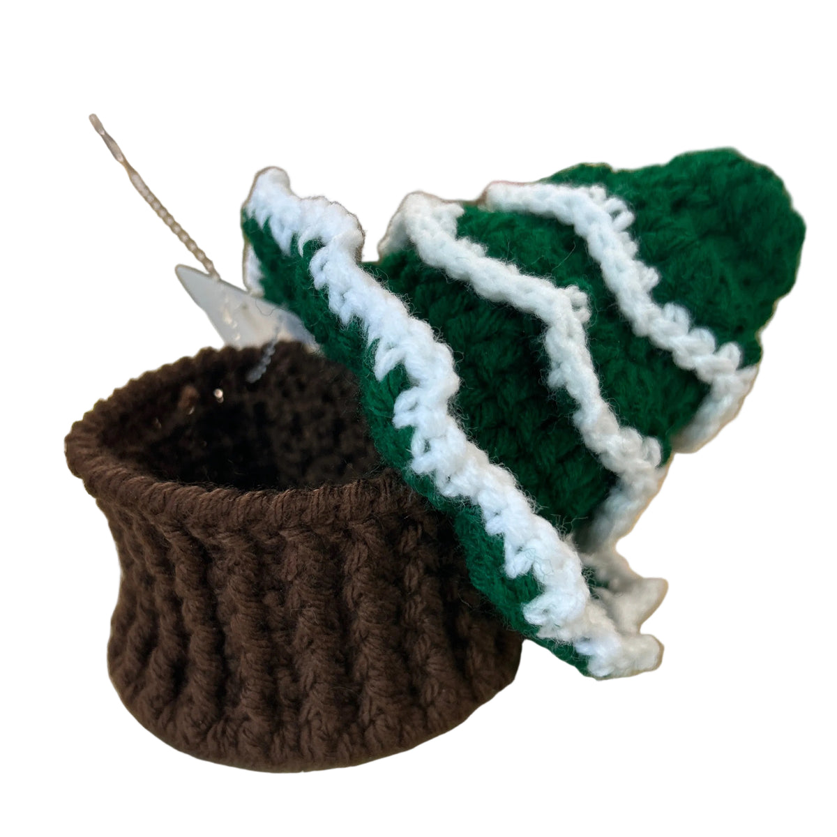 Crotchet Christmas Tree Trinket/Candy Jar