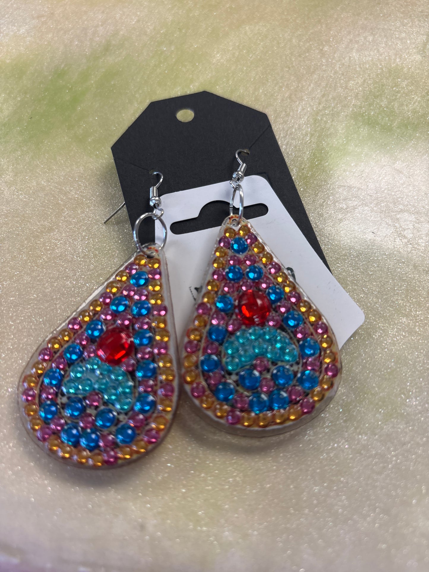 Diamond art earrings