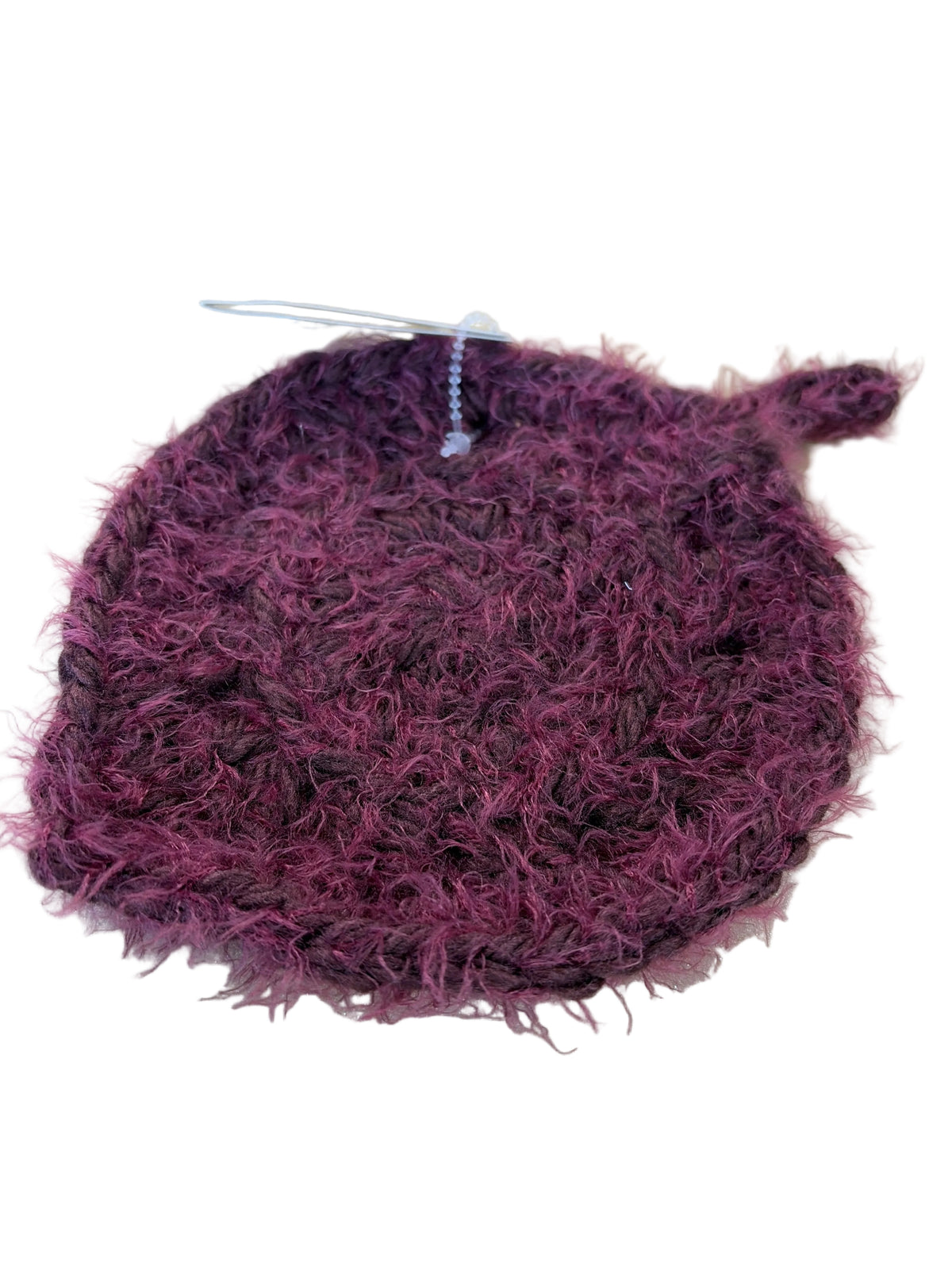 Crochet/knit leaf coaster