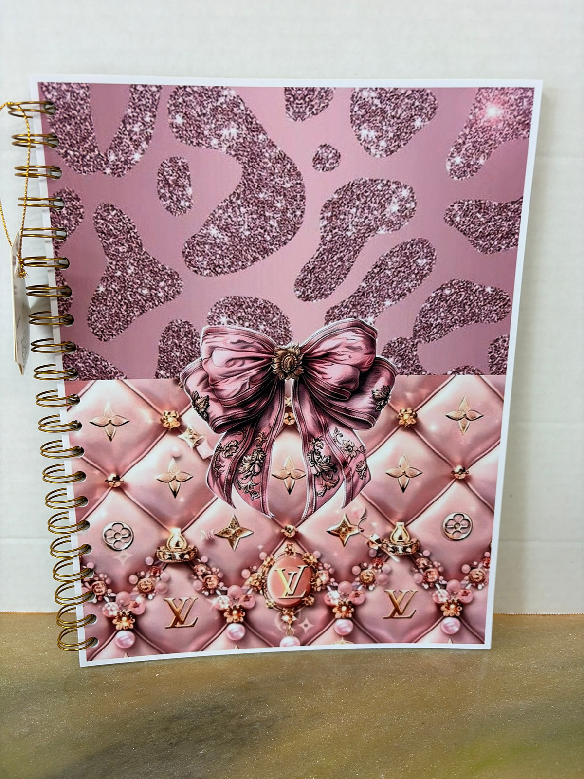 8.5x11 handmade spiral notebook