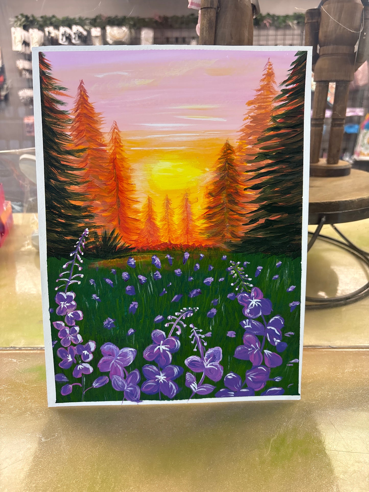 Fireweed unframed paper 9x12