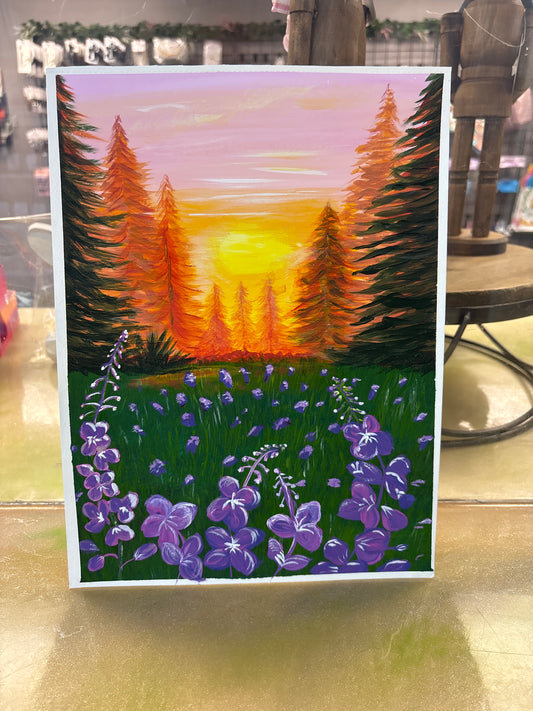 Fireweed unframed paper 9x12