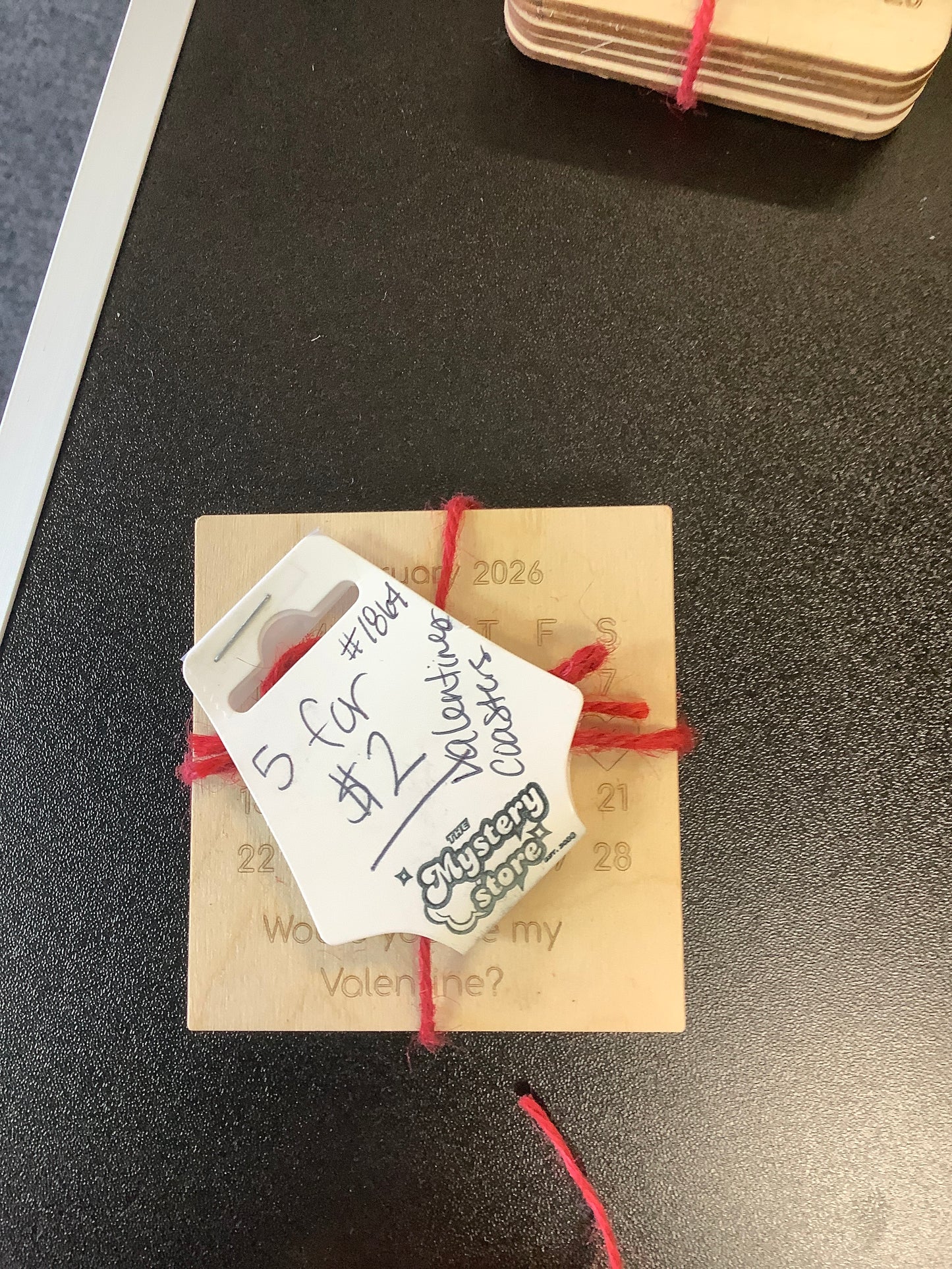 5 pk Valentines Coaster