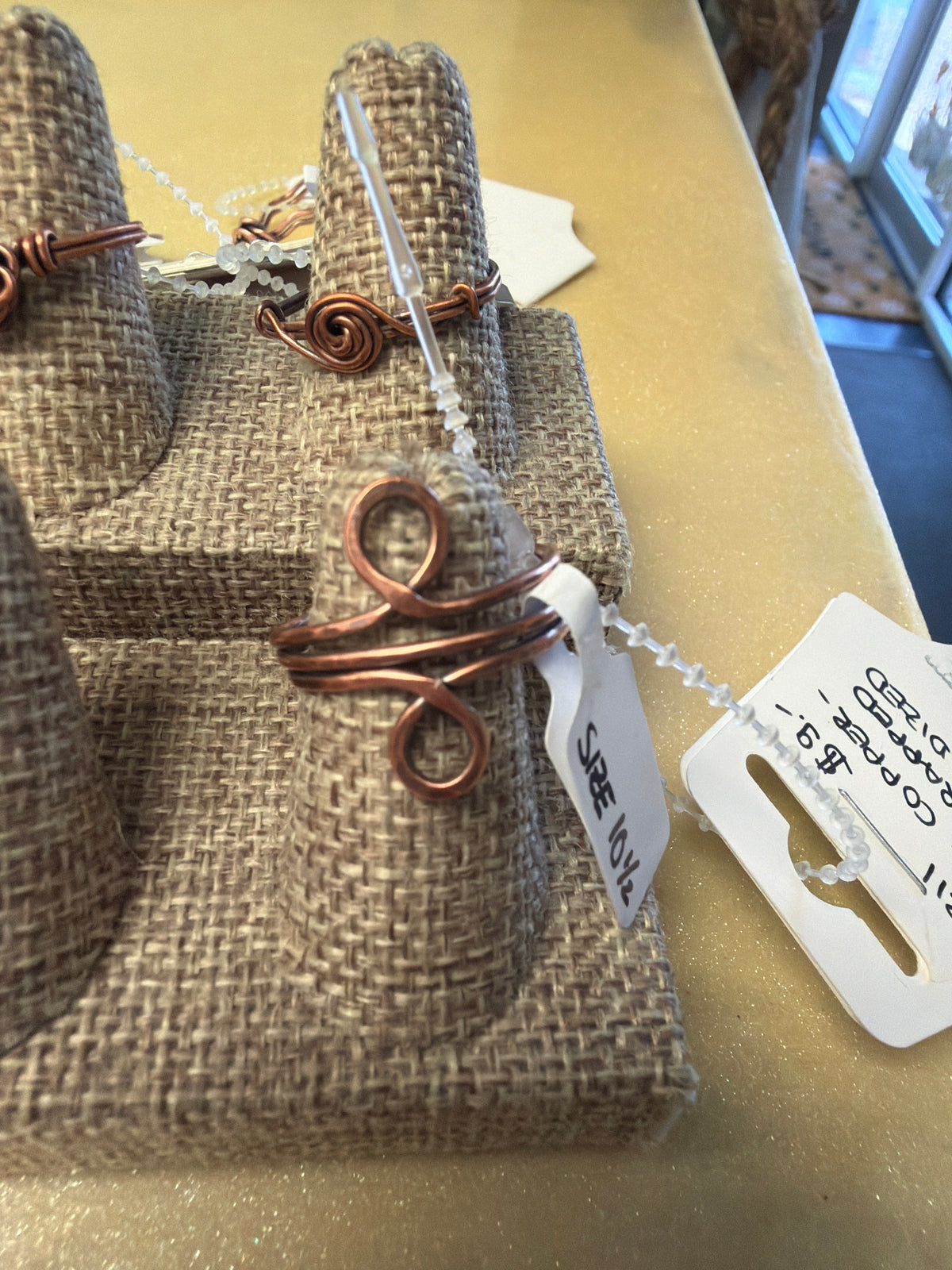 Mel’s Tangled Willow Copper Wire Rings