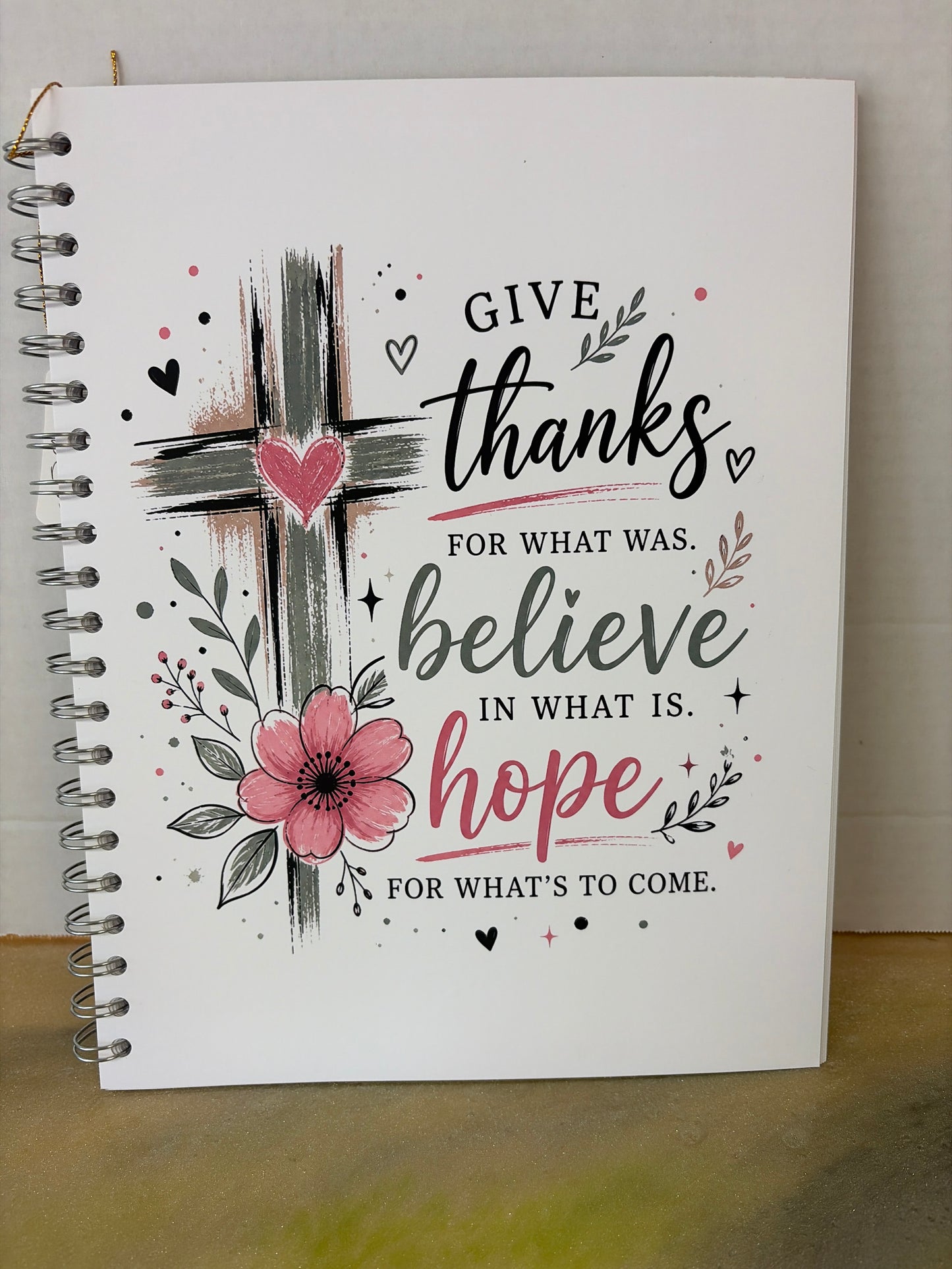 8.5x11 handmade spiral notebook