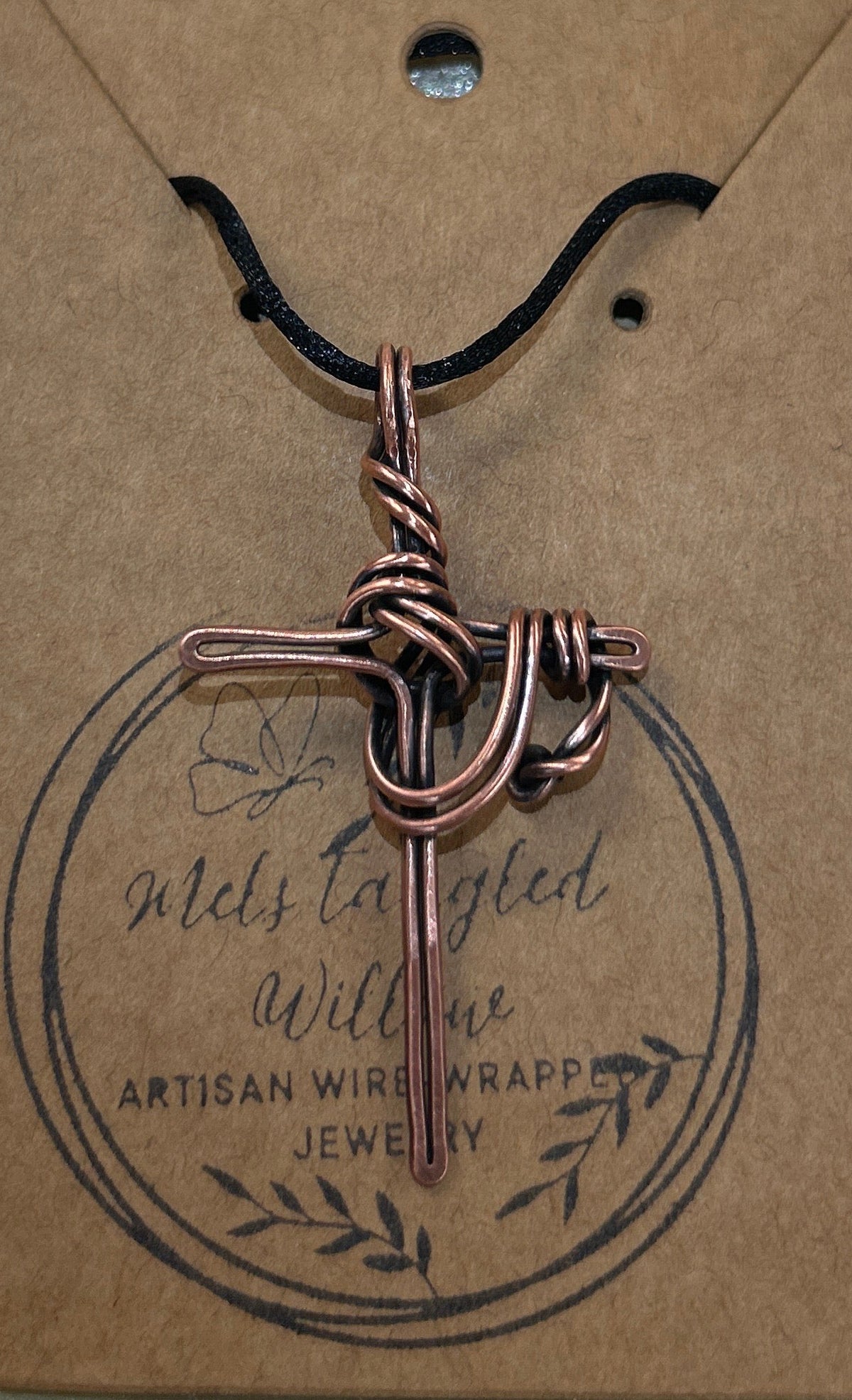 Mel’s Tangled Willow Copper Wire Wrapped Pendant
