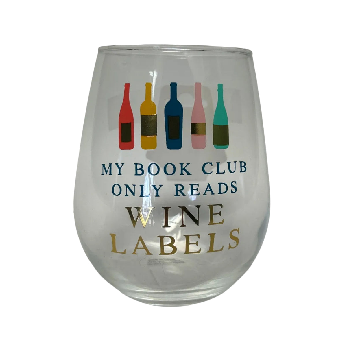 Bookish Wine Glass