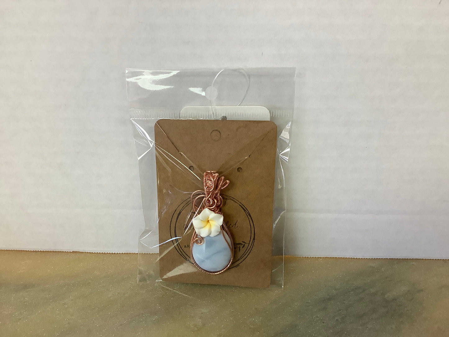 Copper Wire Wrapped Pendant