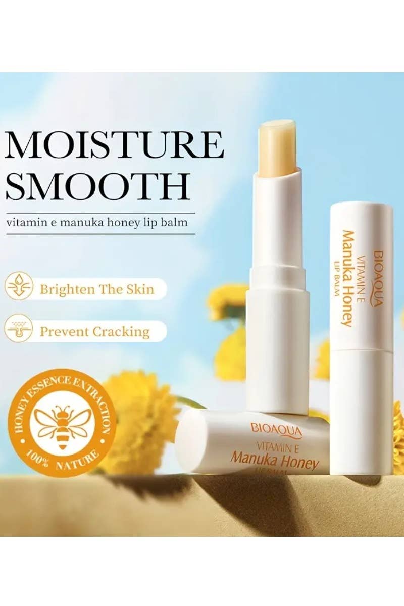 `.Manuka Honey Lip Balm Vitamin E: WHITE-166386 / OS
