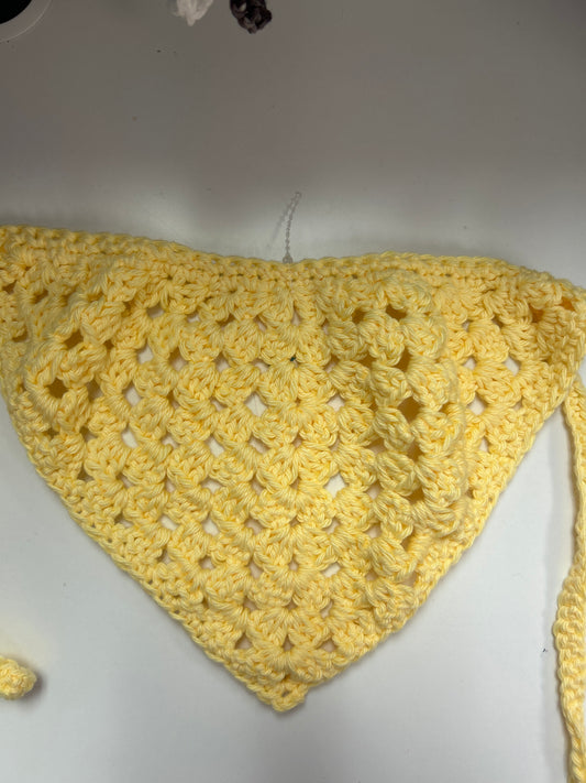 Crotchet hair bandana