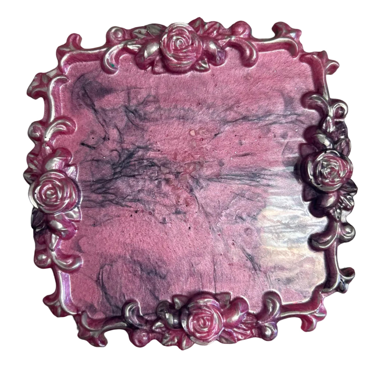 Vanity tray and Brush holder