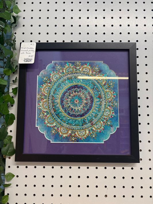 Royal Mandala diamond painting with frame