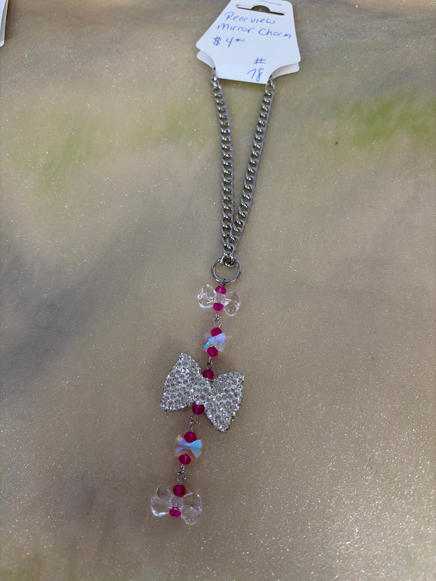 Rear view mirror charm