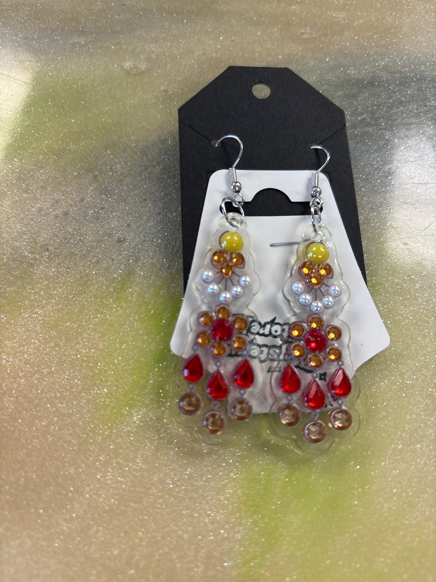 Diamond art earrings