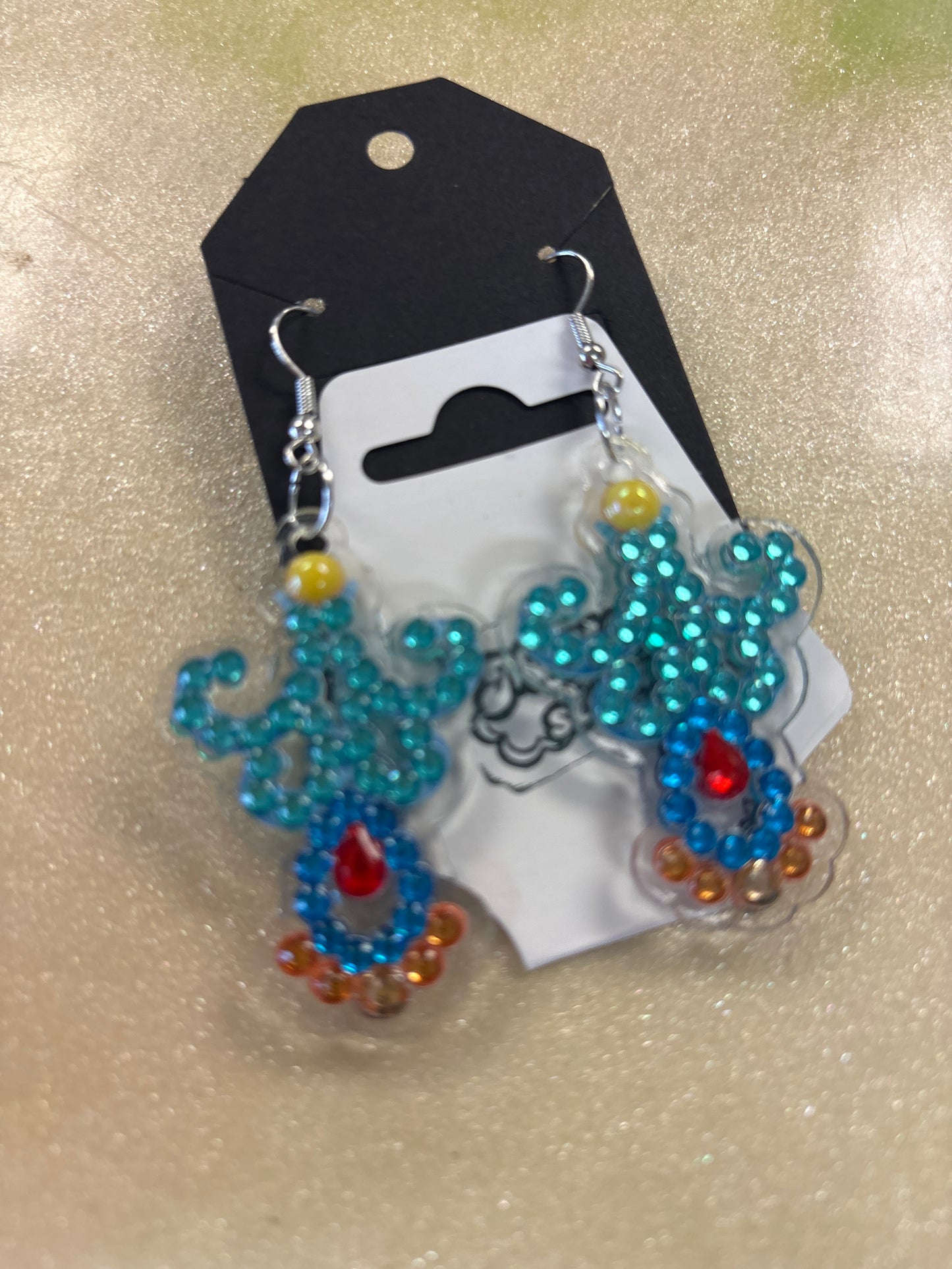 Diamond art earrings