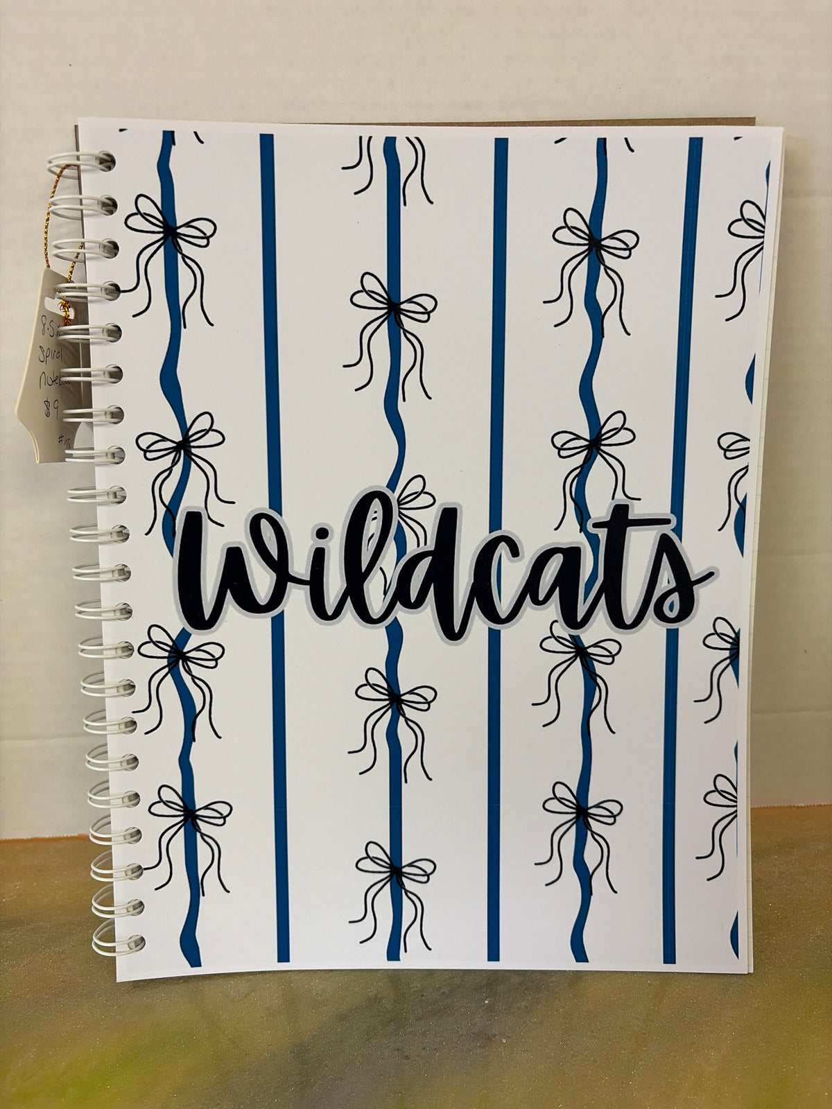 8.5x11 handmade spiral notebook