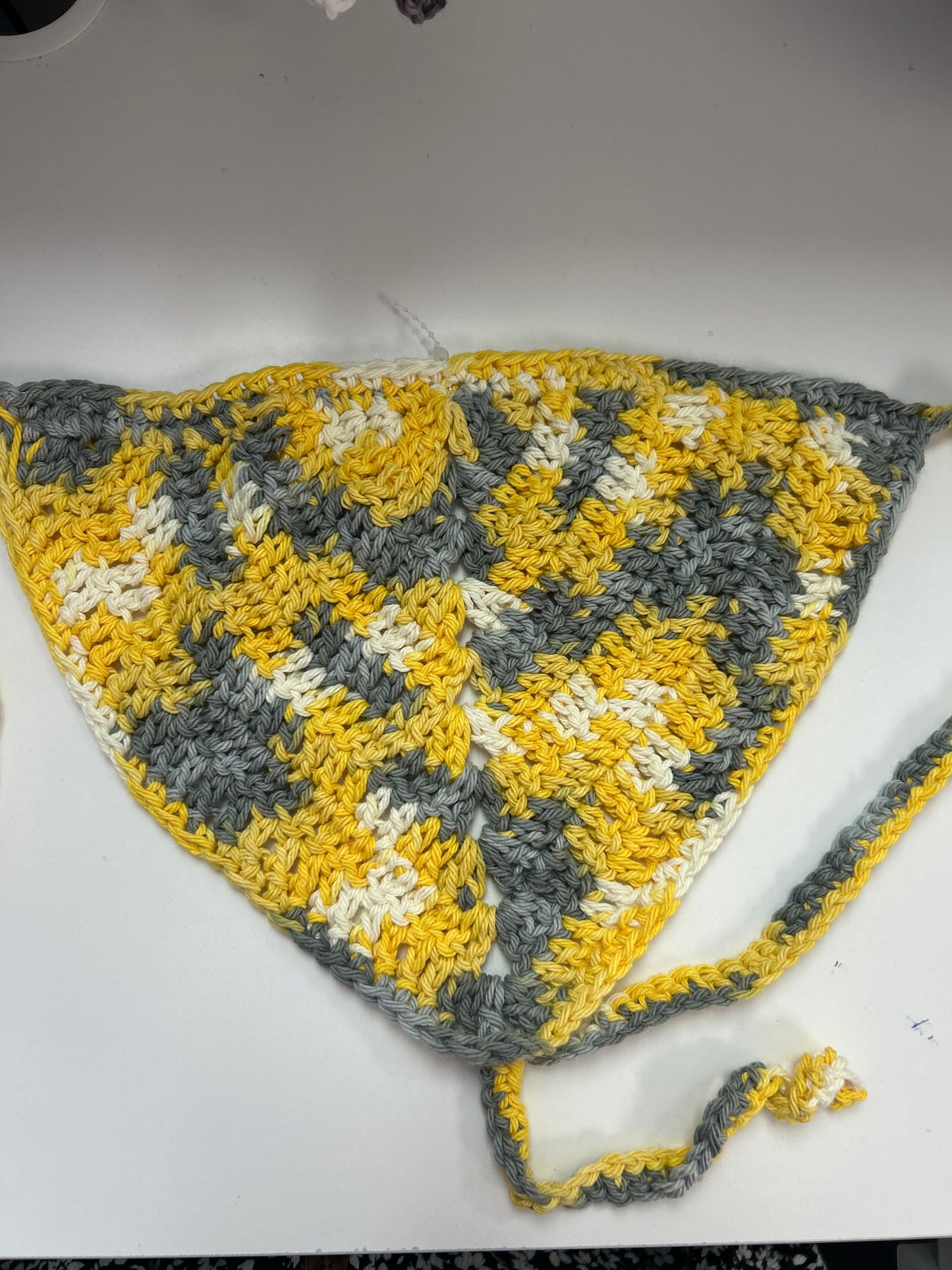 Crotchet hair bandana