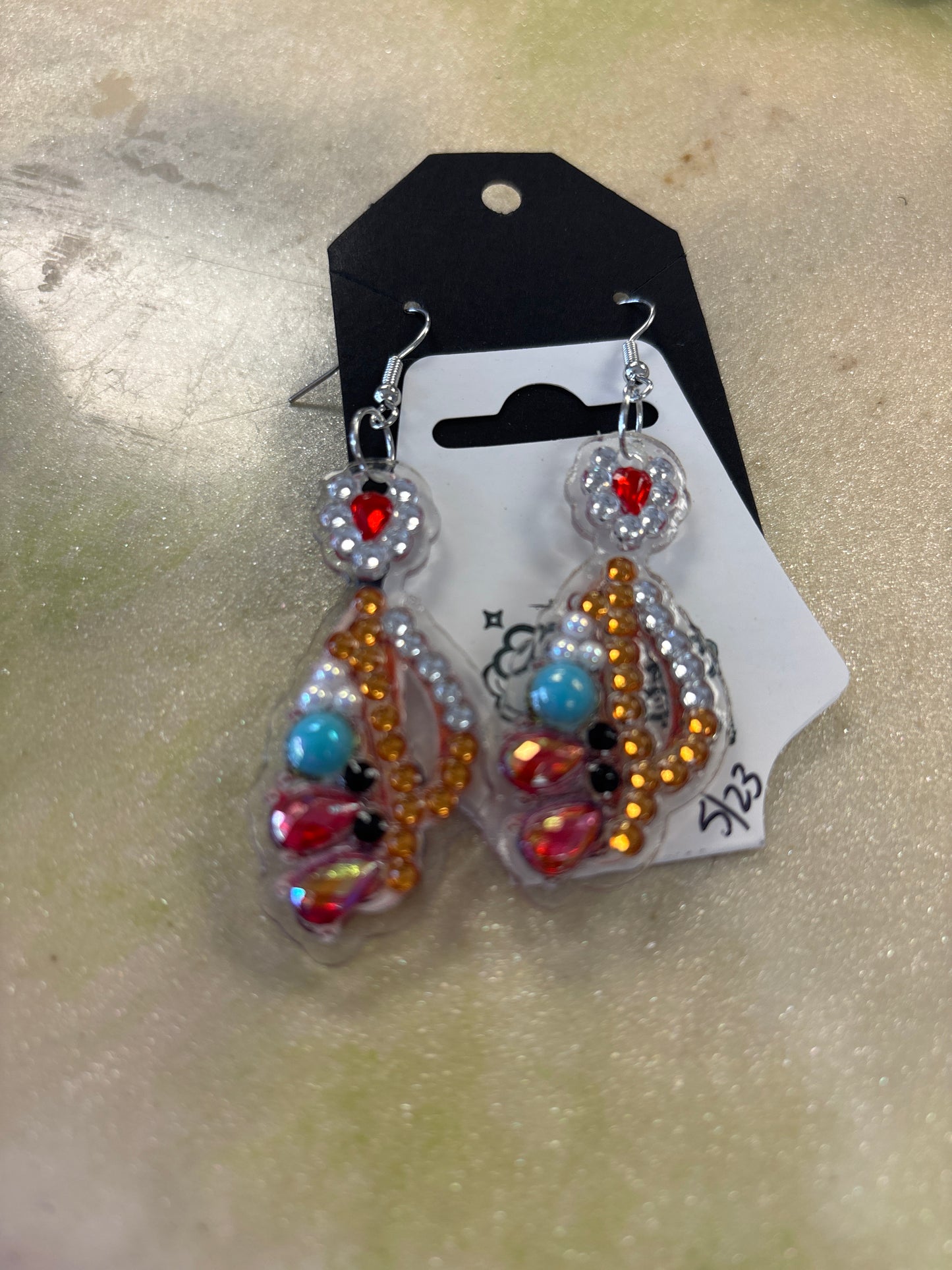 Diamond art earrings