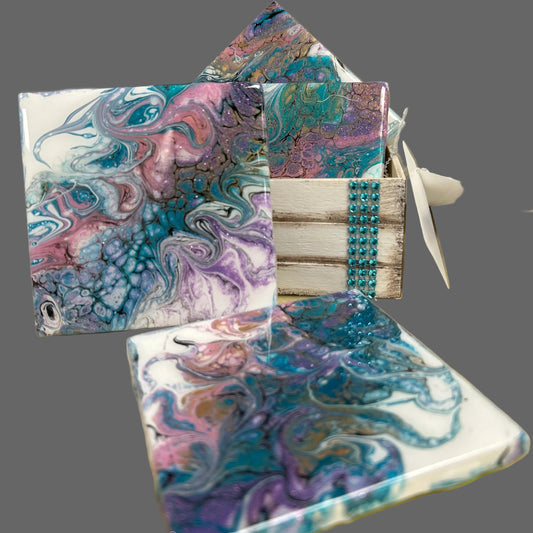 4x4 ceramic coasters