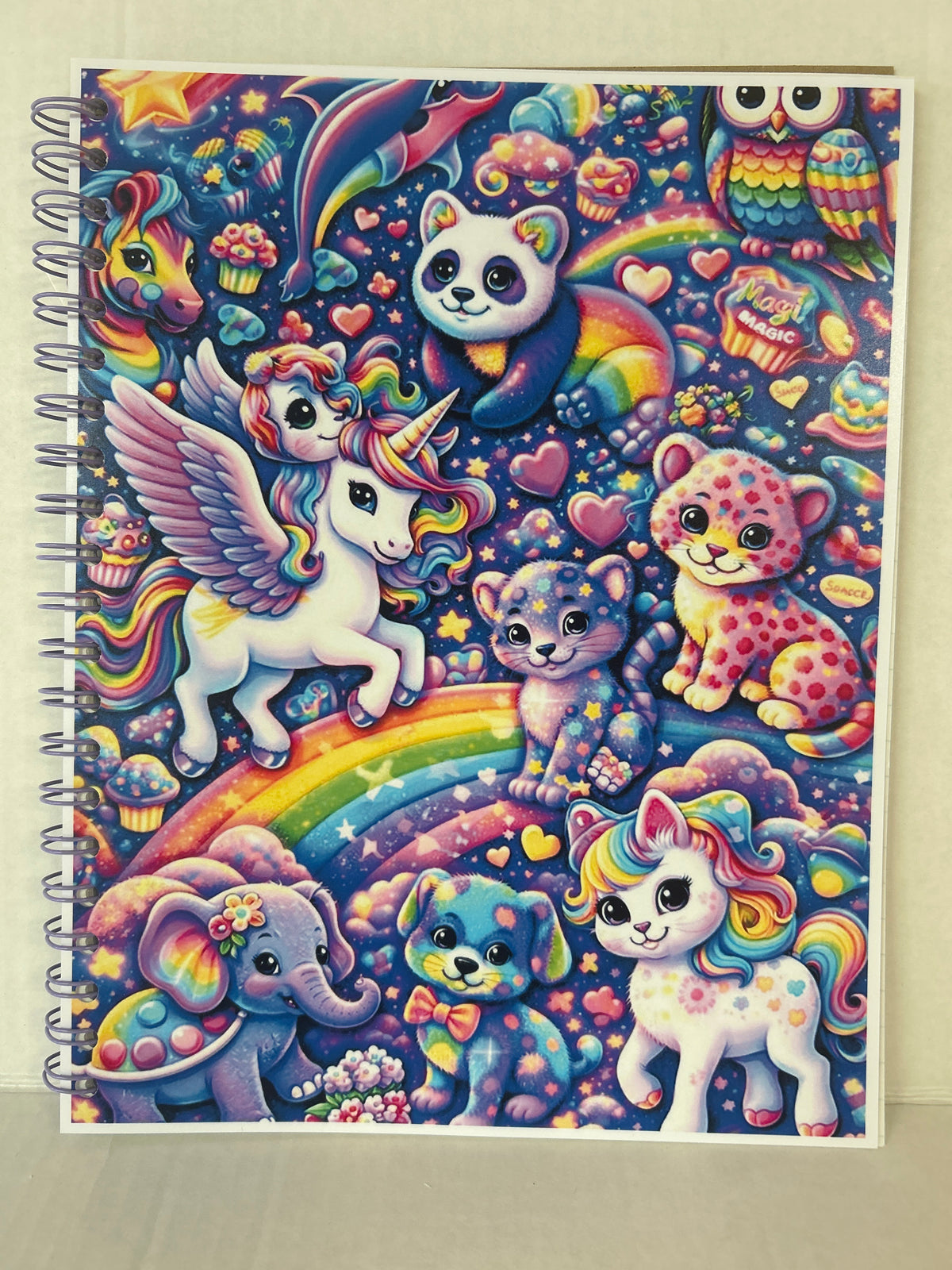 8.5x11 handmade spiral notebook