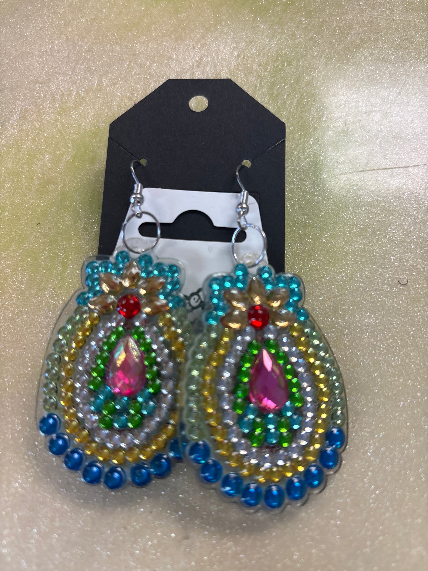 Diamond art earrings