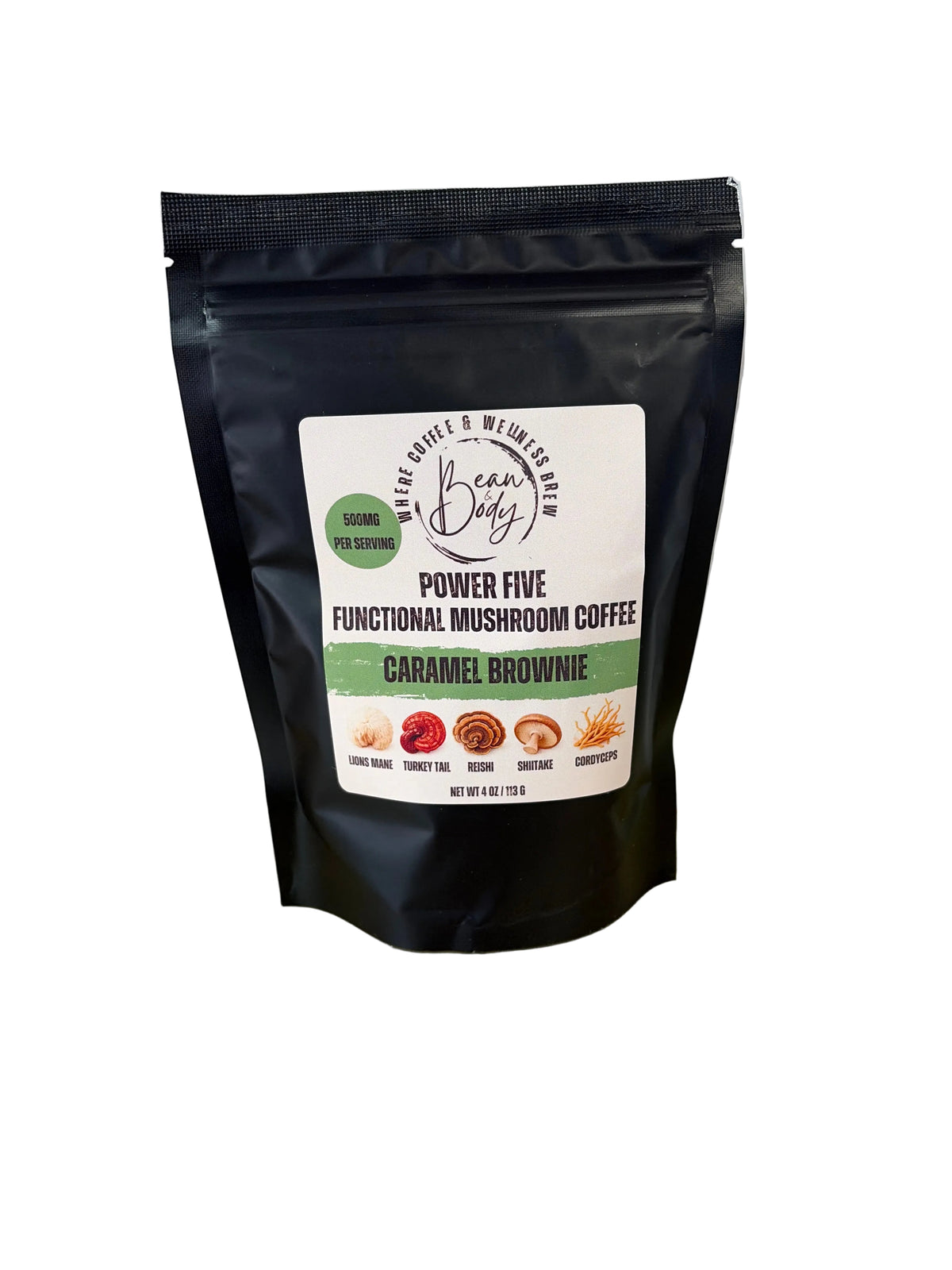 Functional mushroom coffee