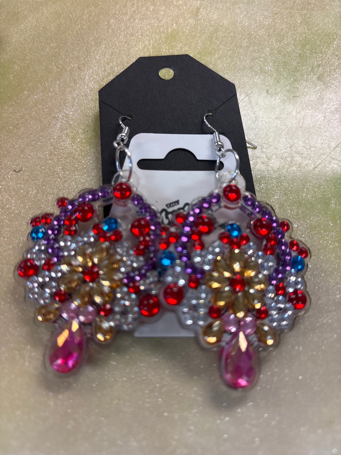 Diamond art earrings