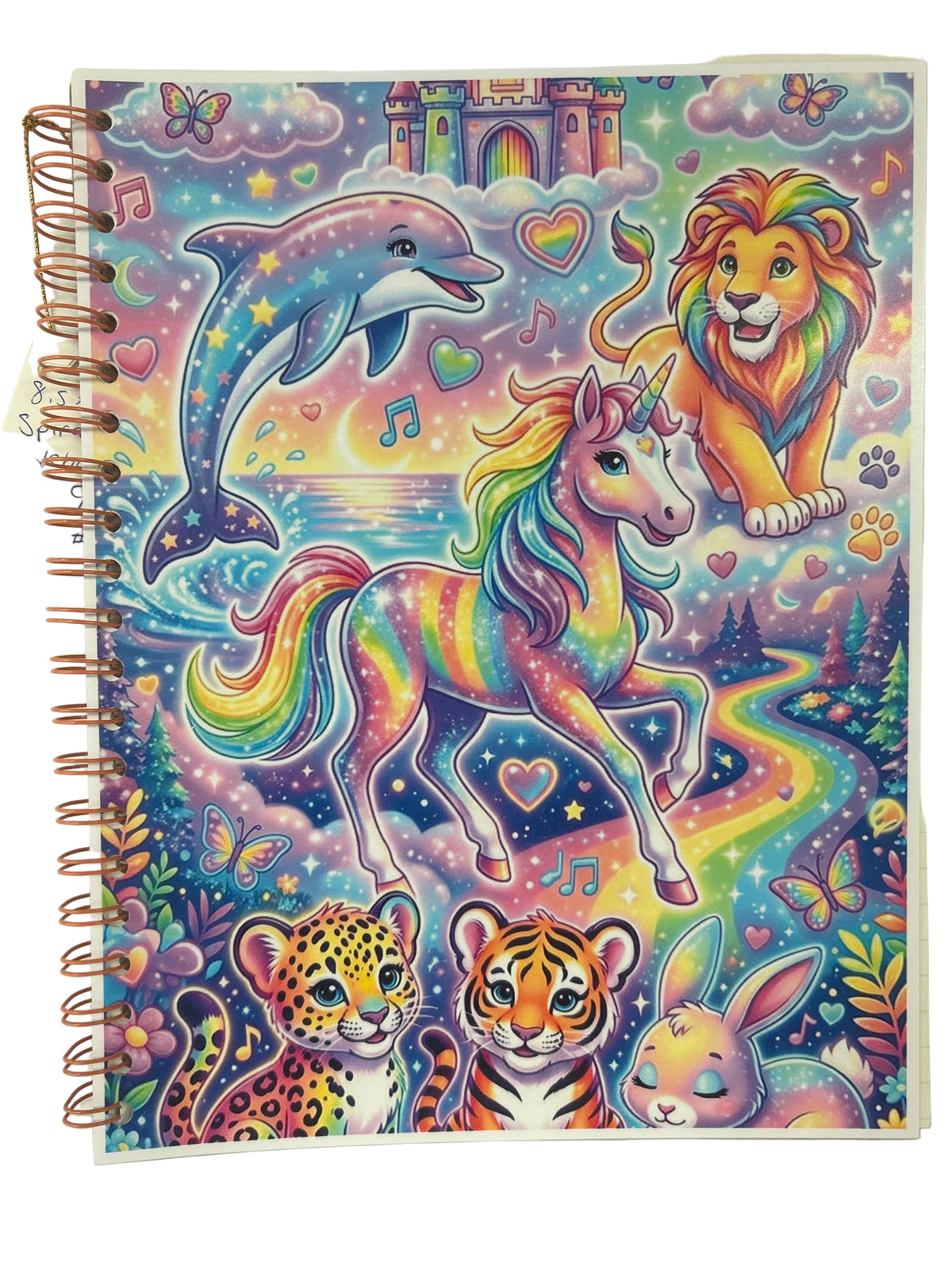 8.5x11 handmade spiral notebook