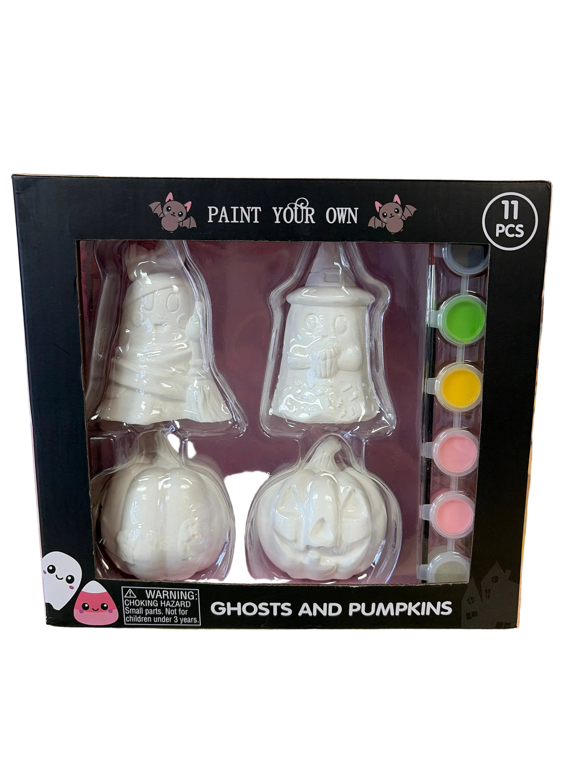 Paint your own ghost and pumpkins
