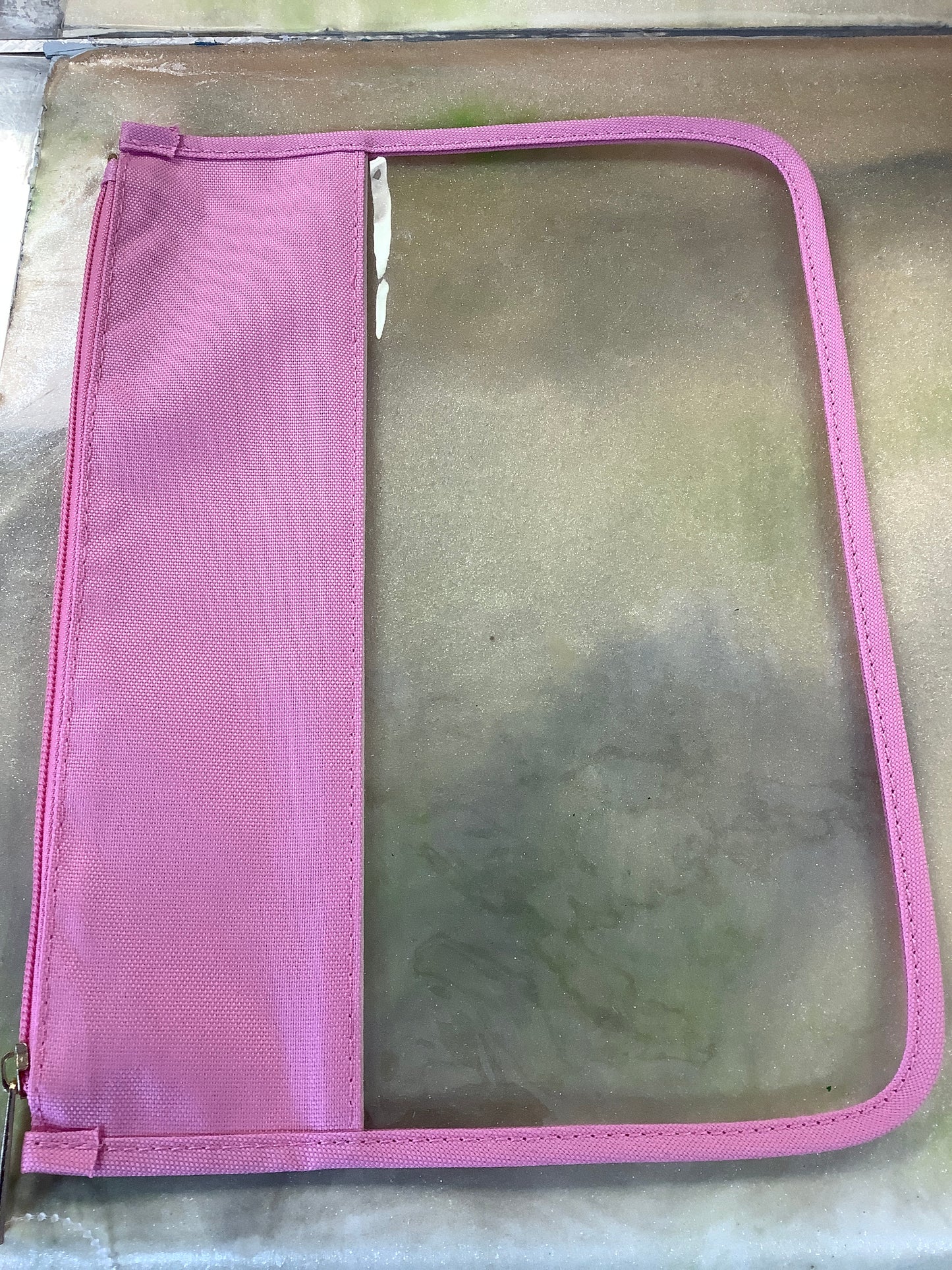 Pink clear bag