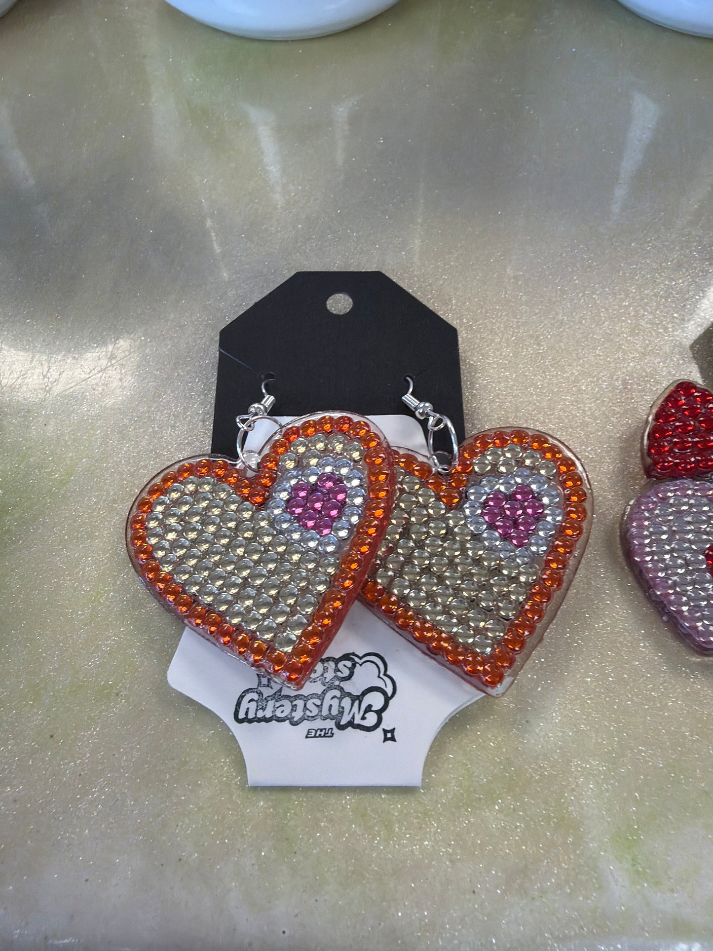 Diamond art earrings