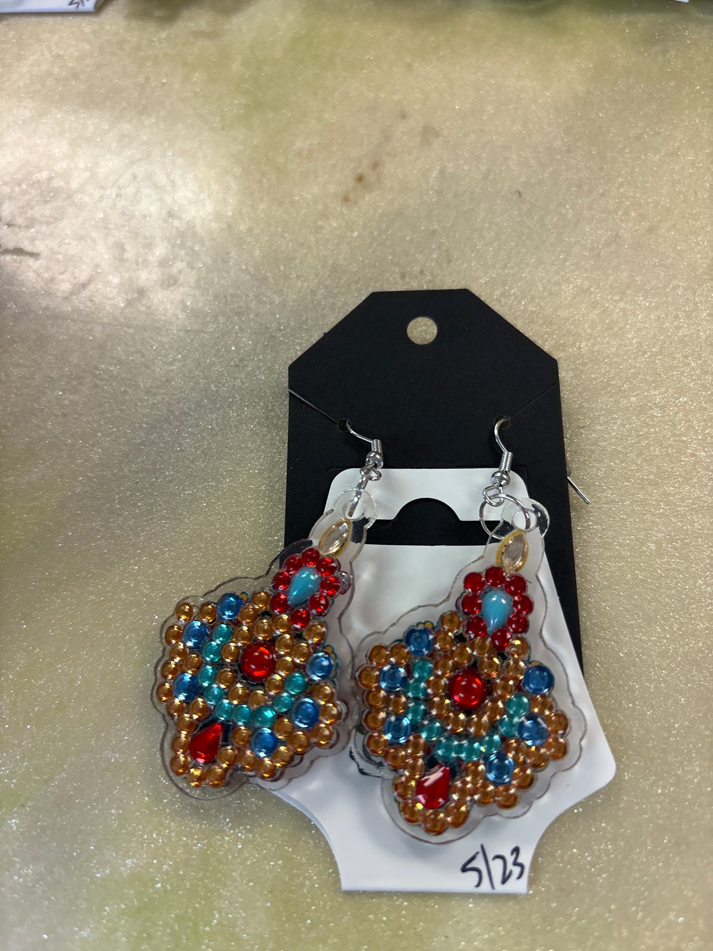 Diamond art earrings