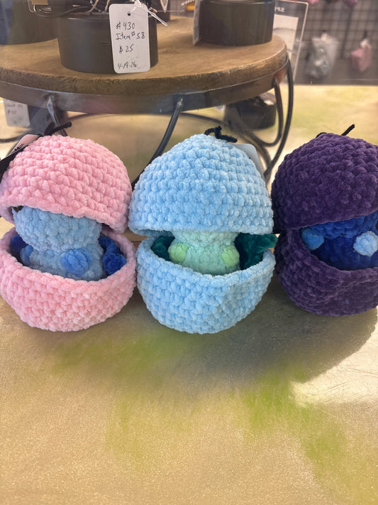 Hatching baby dragon plushie