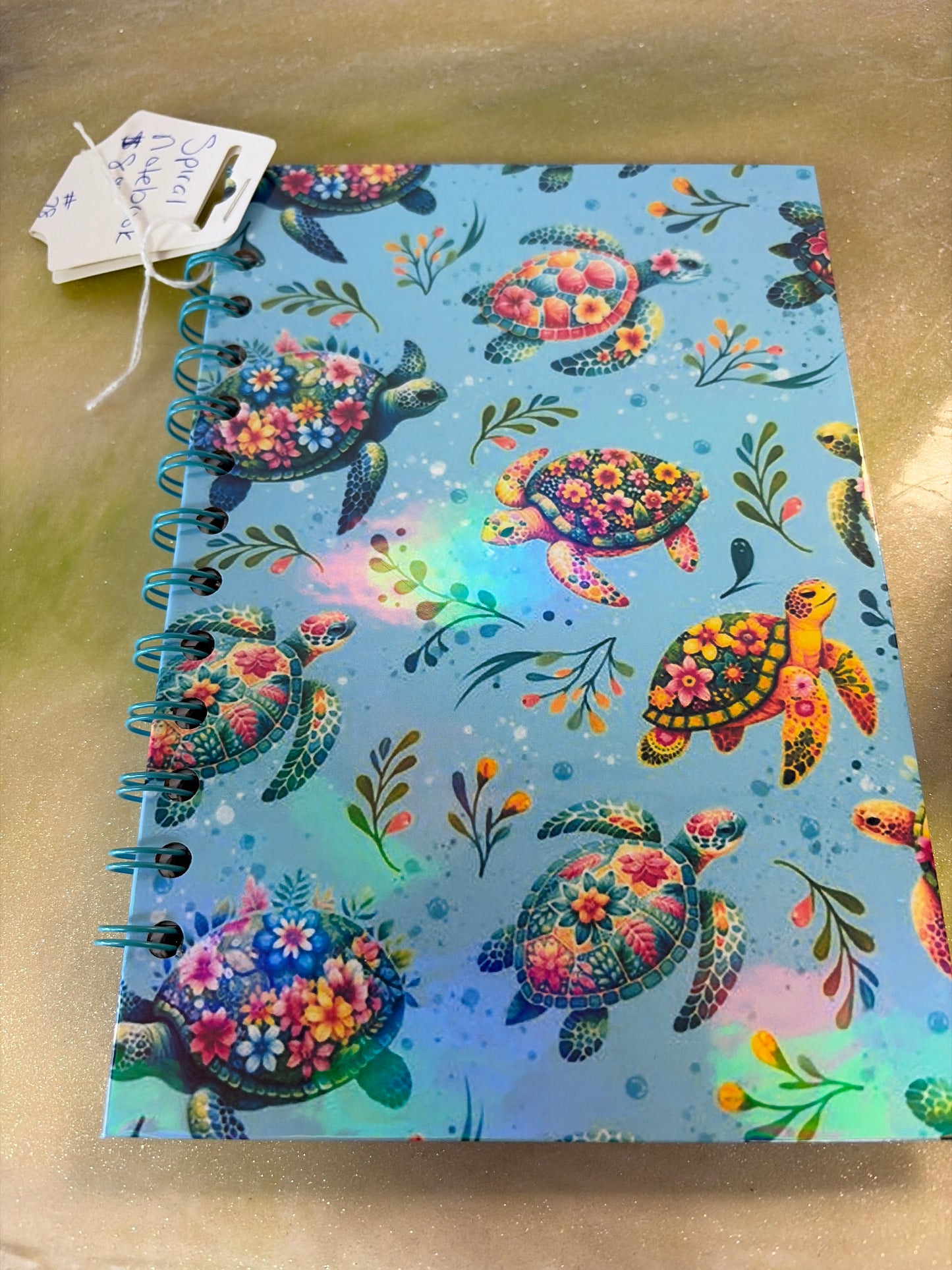 Handmade spiral notebook