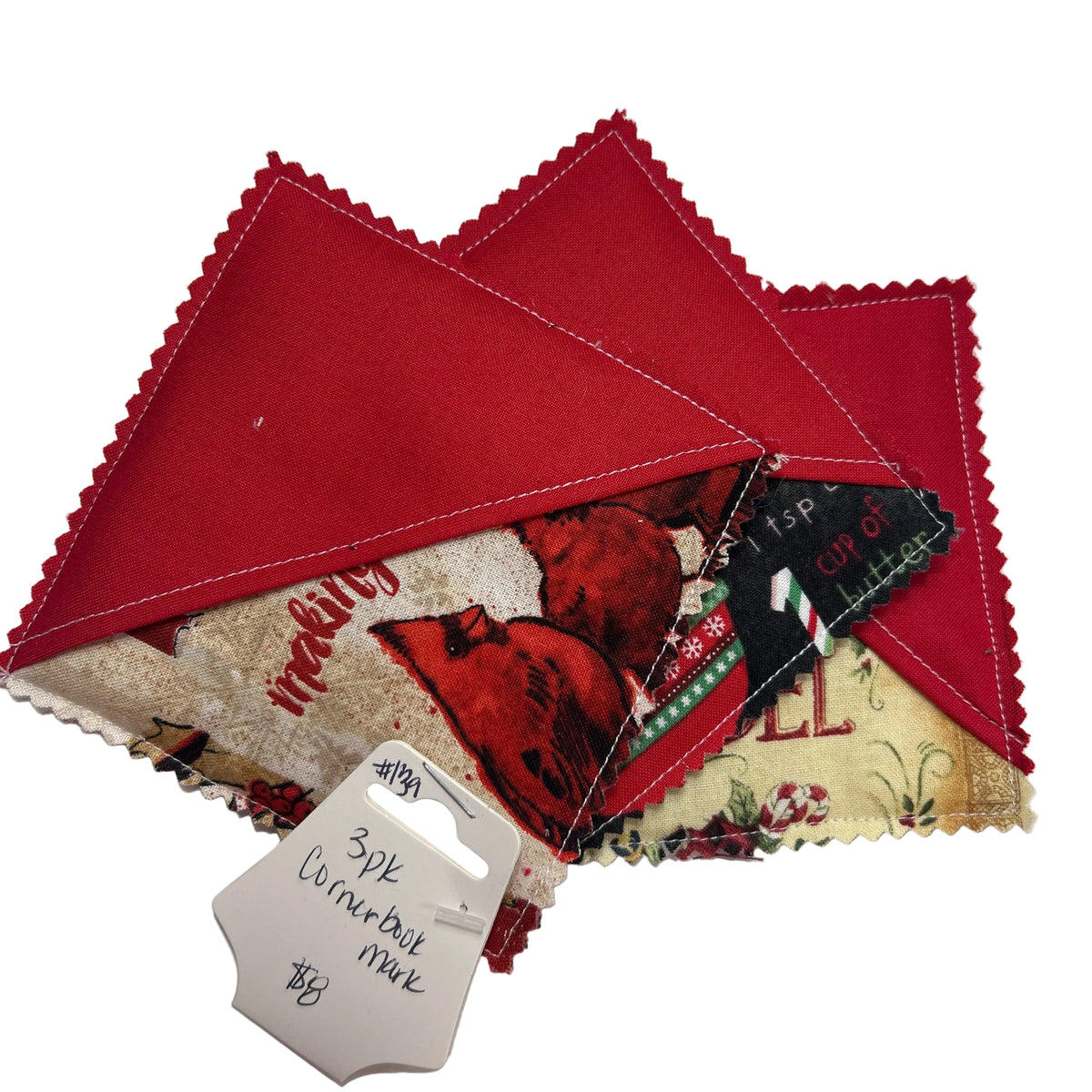 3pk Corner Bookmarks Handmade by Granny’s Hands