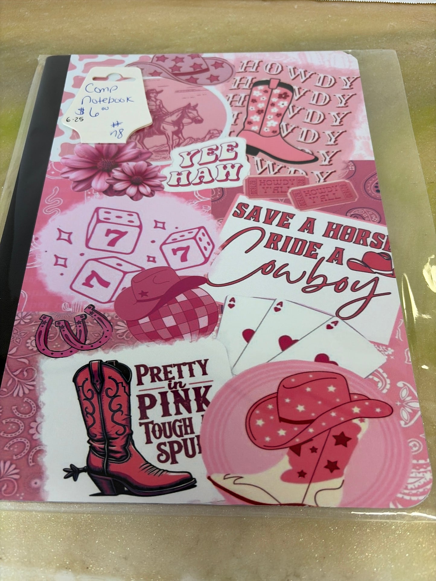 Handmade composition notebook
