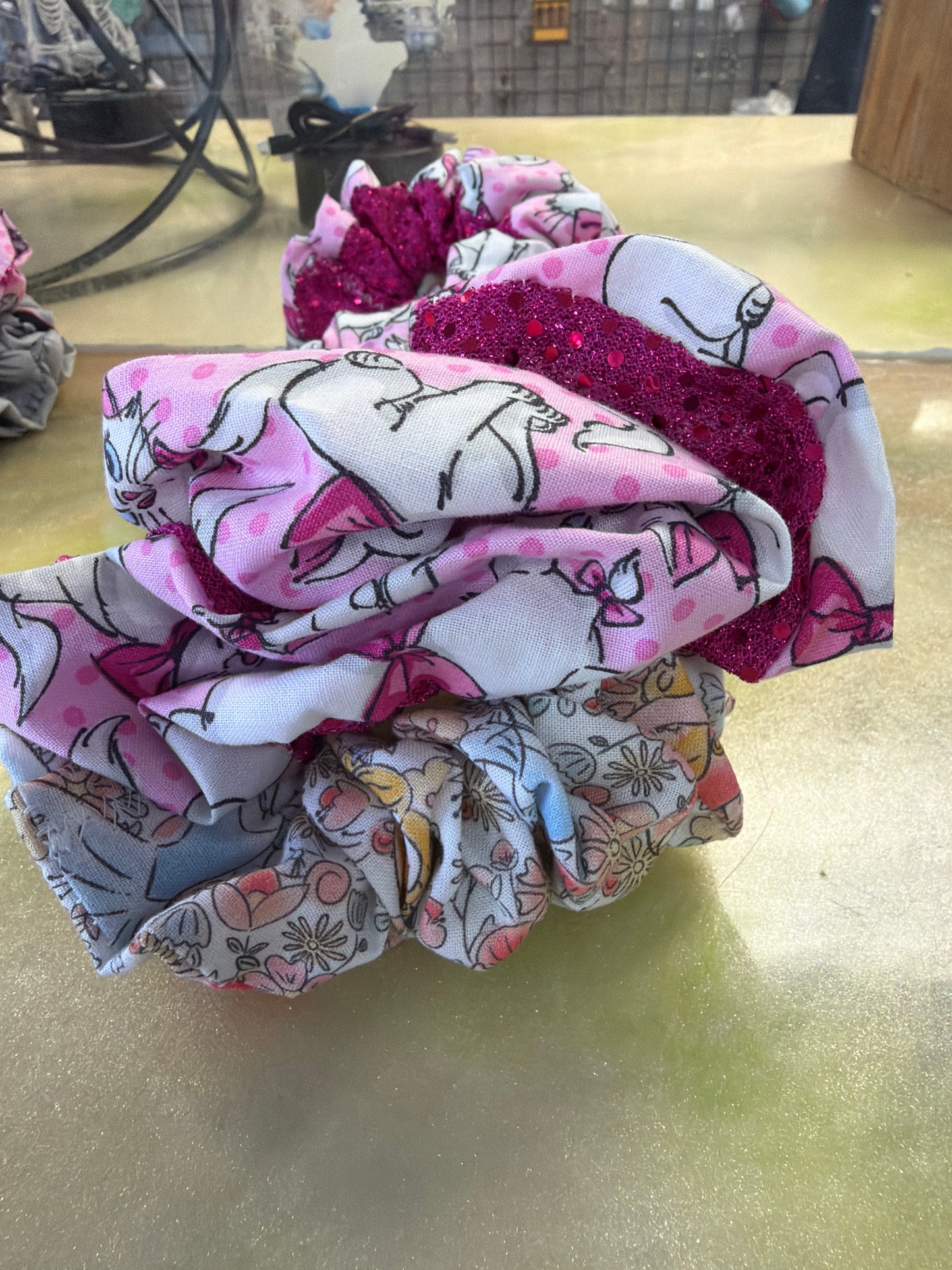 Handmade Disney scrunchies ￼2-pk