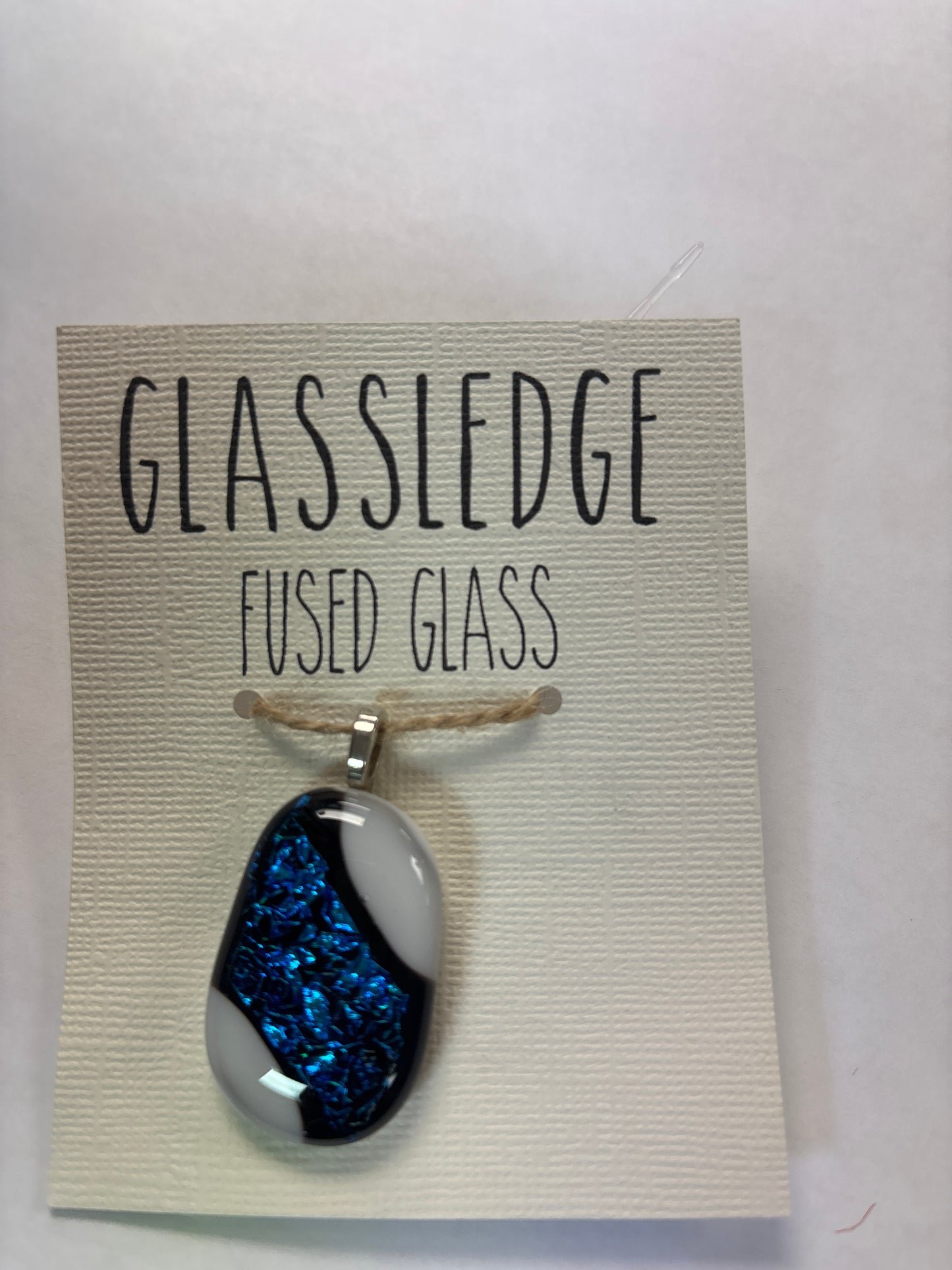 Fused glass pendant