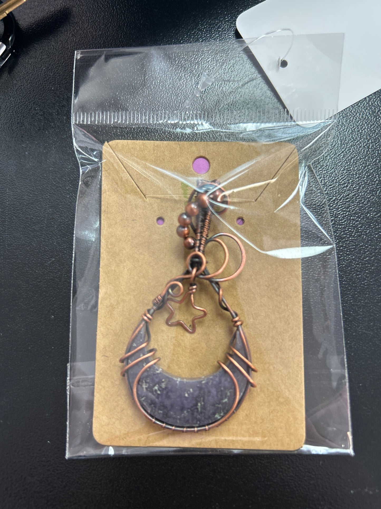 Copper Wire Wrapped Pendant