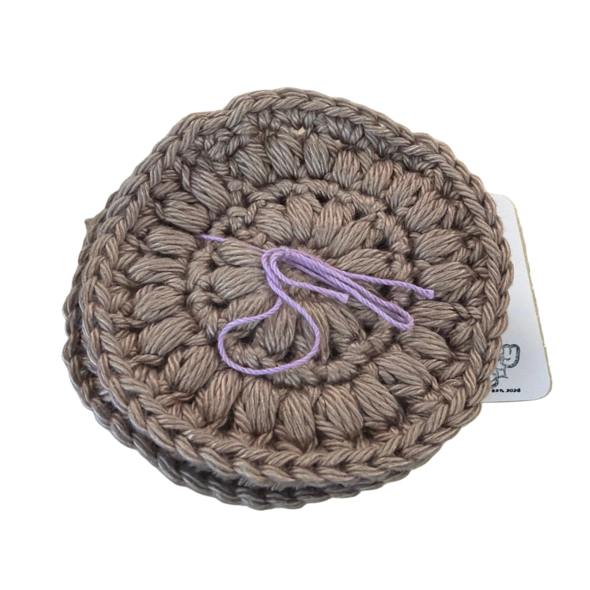 Patricia Malec handmade crochet reusable cotton round- 5pk