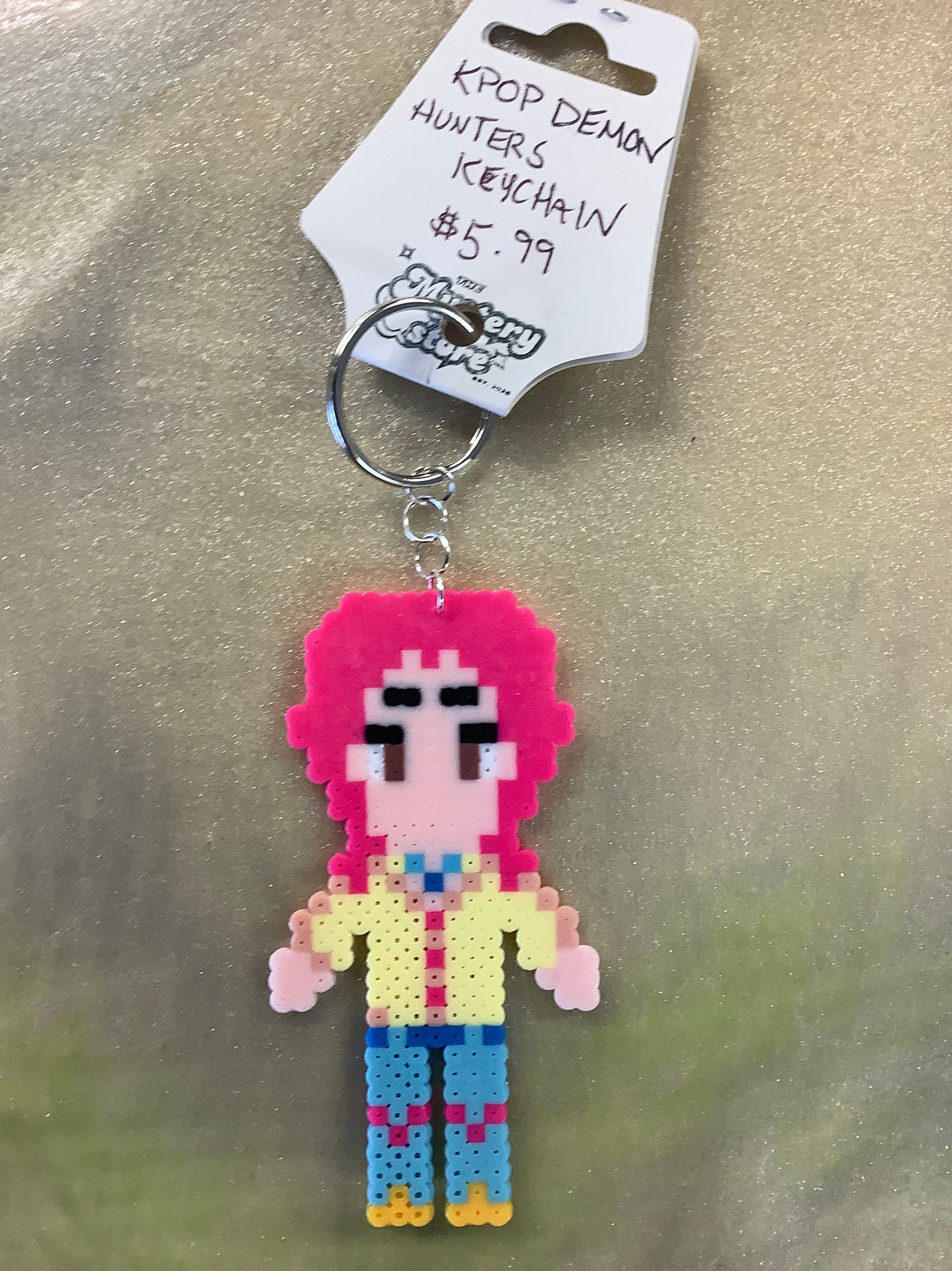 K-pop Demon Hunters Perler Keychain