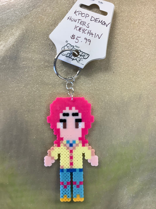 K-pop Demon Hunters Perler Keychain