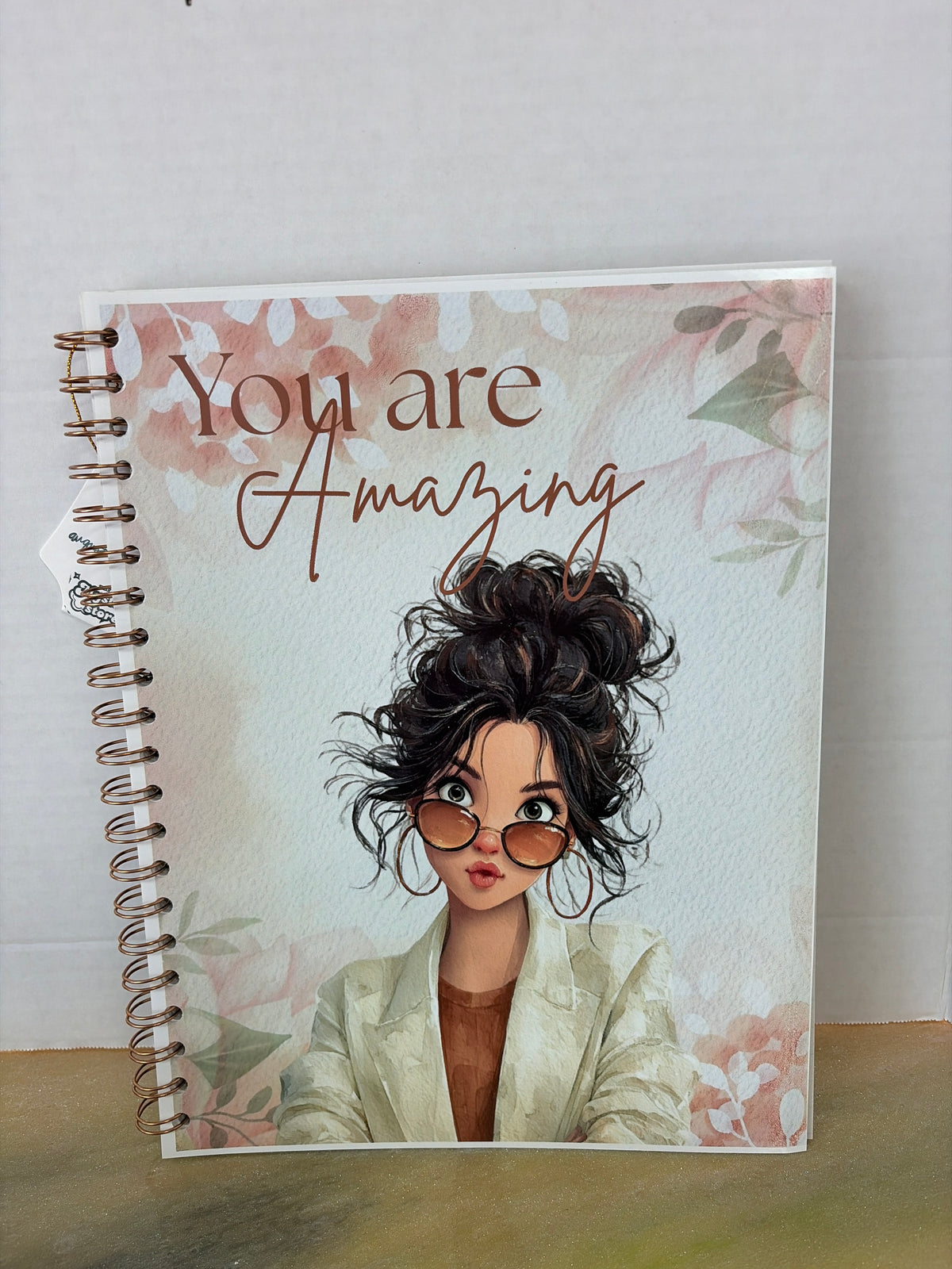 8.5x11 handmade spiral notebook